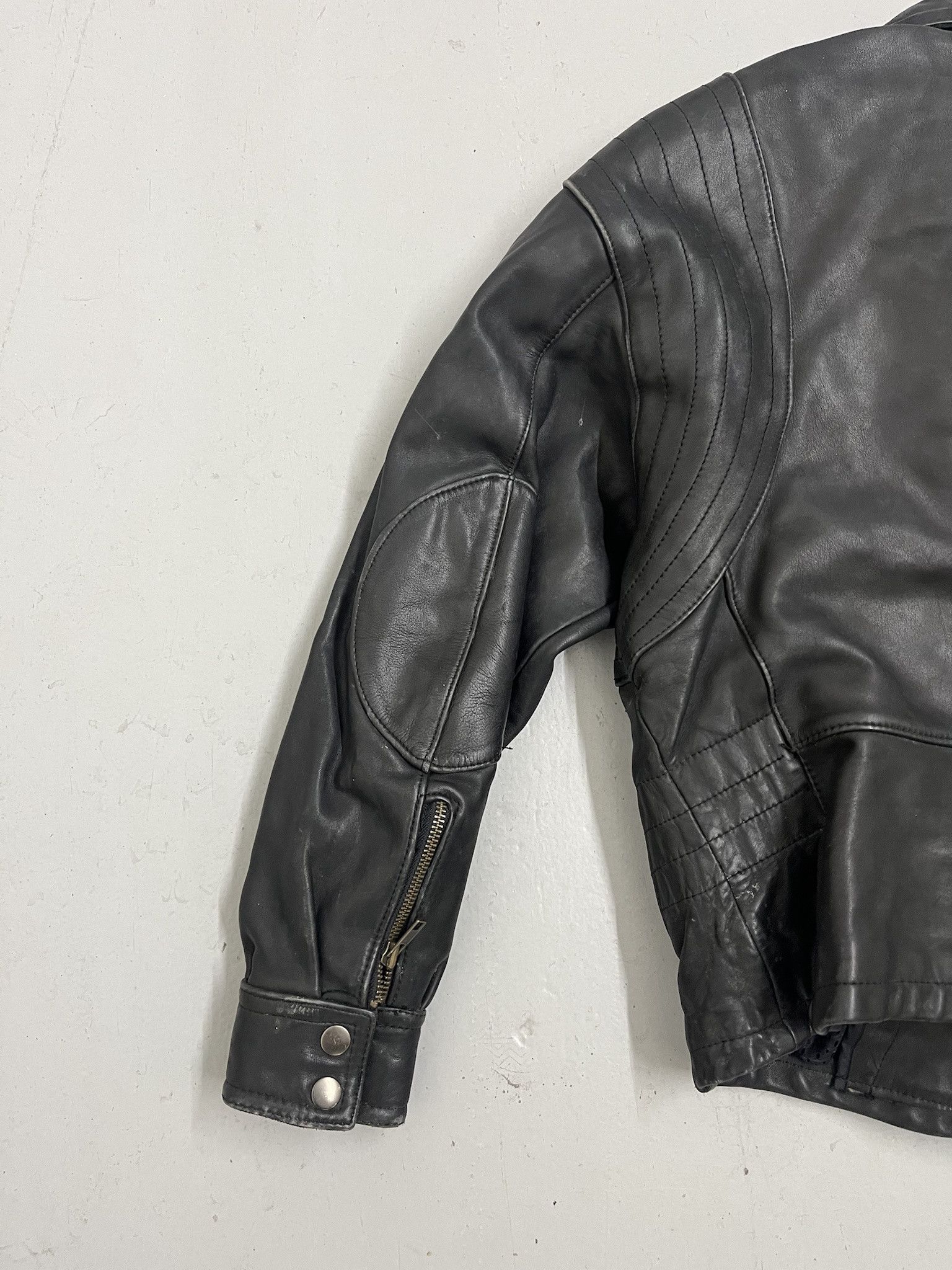 Hein Gericke Vintage 90s Hein Gericke Heavy Leather Biker Jacket Size XS Size US XS / EU 42 / 0 - 6 Thumbnail