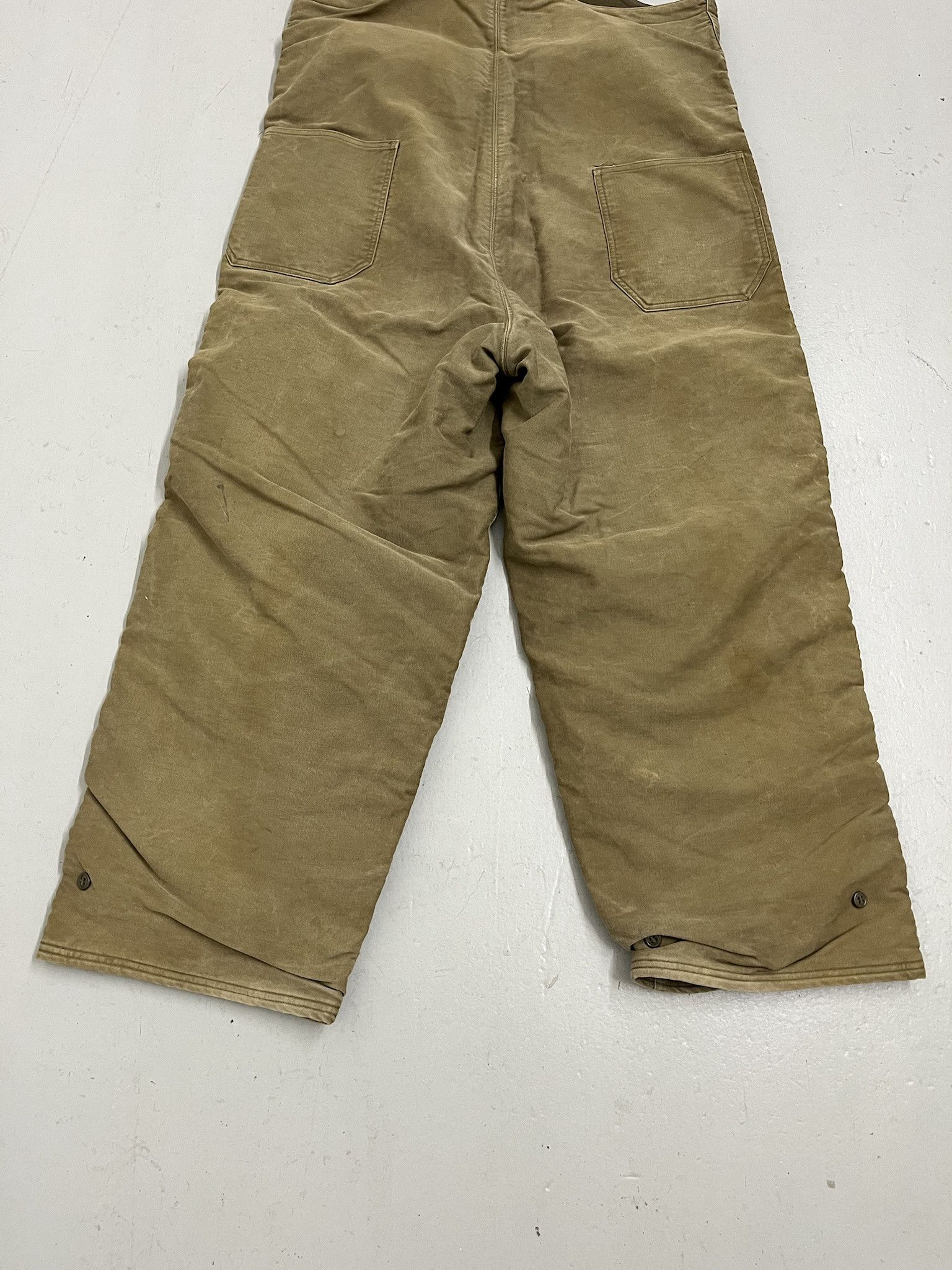 Vintage Vintage 1940s WWII US Navy USN Stencil Bib Overalls Deck Pants NXsx 64251 Medium Size US M / EU 48-50 / 2 - 7 Thumbnail
