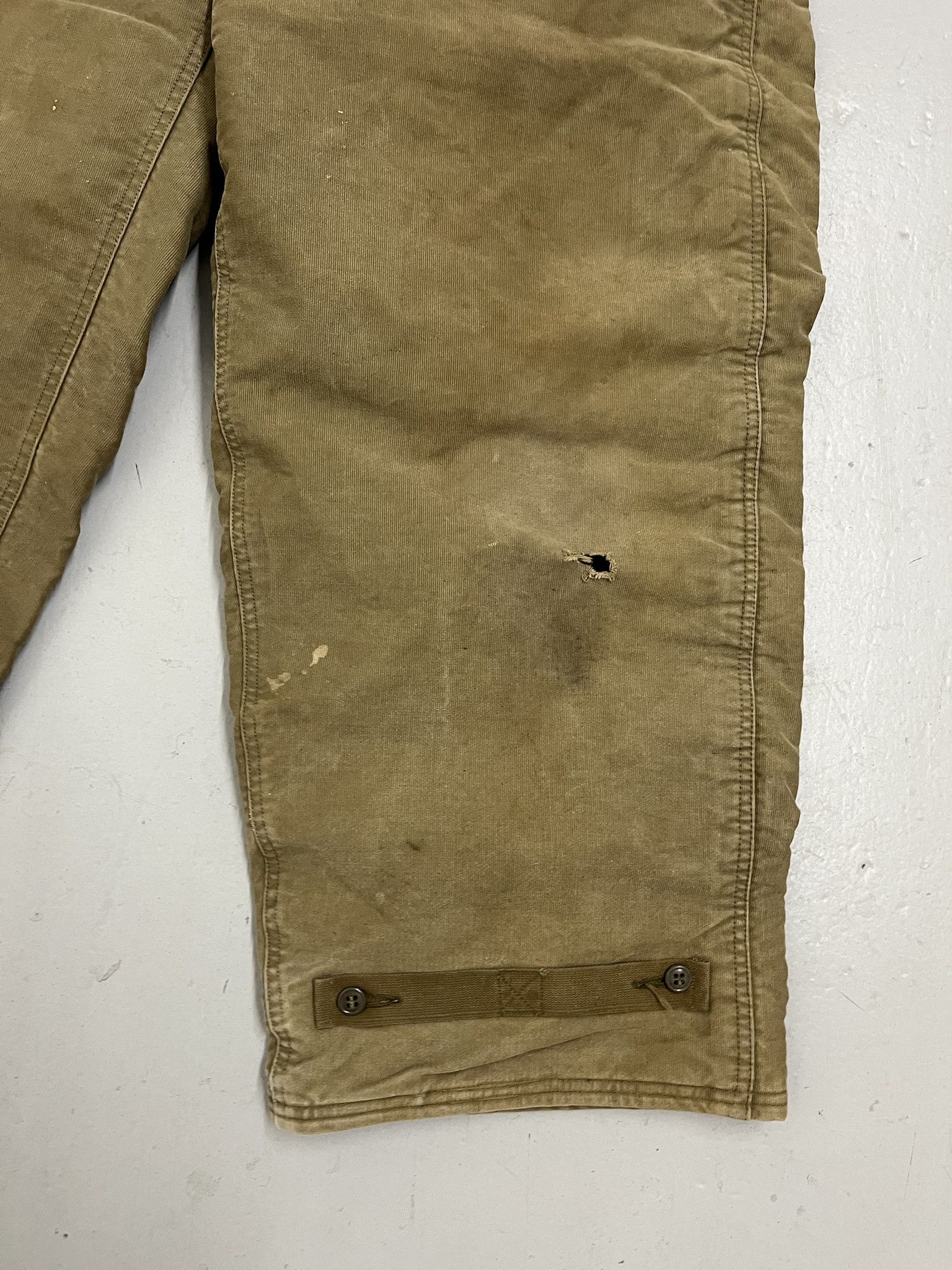 Vintage Vintage 1940s WWII US Navy USN Stencil Bib Overalls Deck Pants NXsx 64251 Medium Size US M / EU 48-50 / 2 - 2 Thumbnail