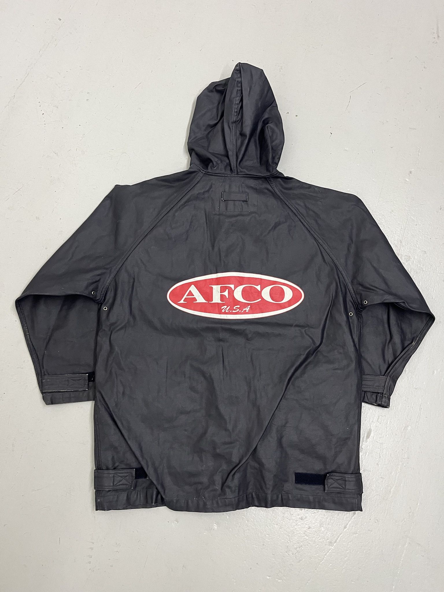 Abercrombie & Fitch × Vintage Vintage Y2K Abercrombie and Fitch AFCO Faux Leather Hooded Jacket Size S Size US S / EU 44-46 / 1 - 2 Thumbnail
