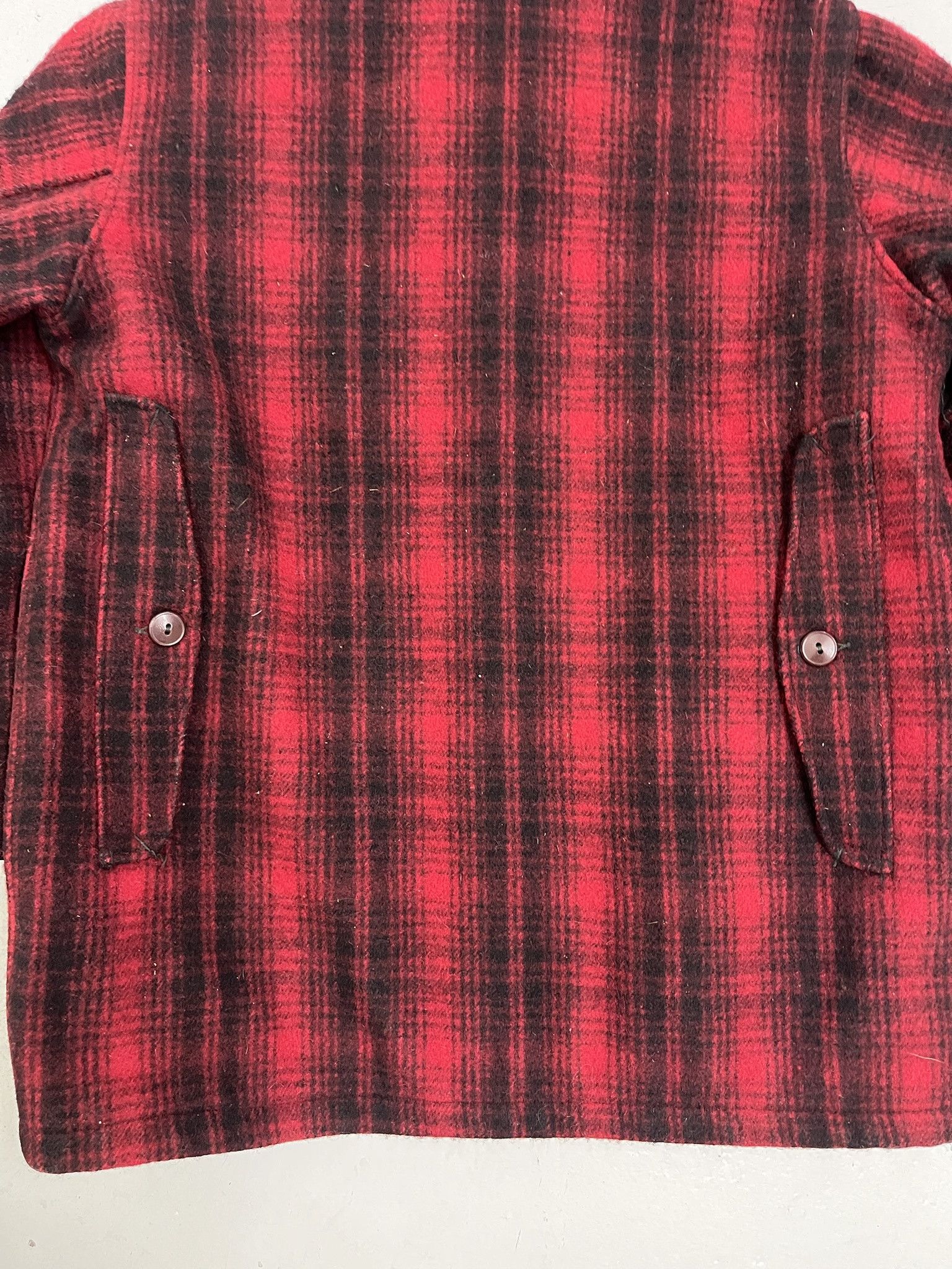 Vintage × Woolrich Woolen Mills Vintage 80s Woolrich Red Black Cotton Lined Wool Cruiser Coat Size M Size US M / EU 48-50 / 2 - 4 Thumbnail