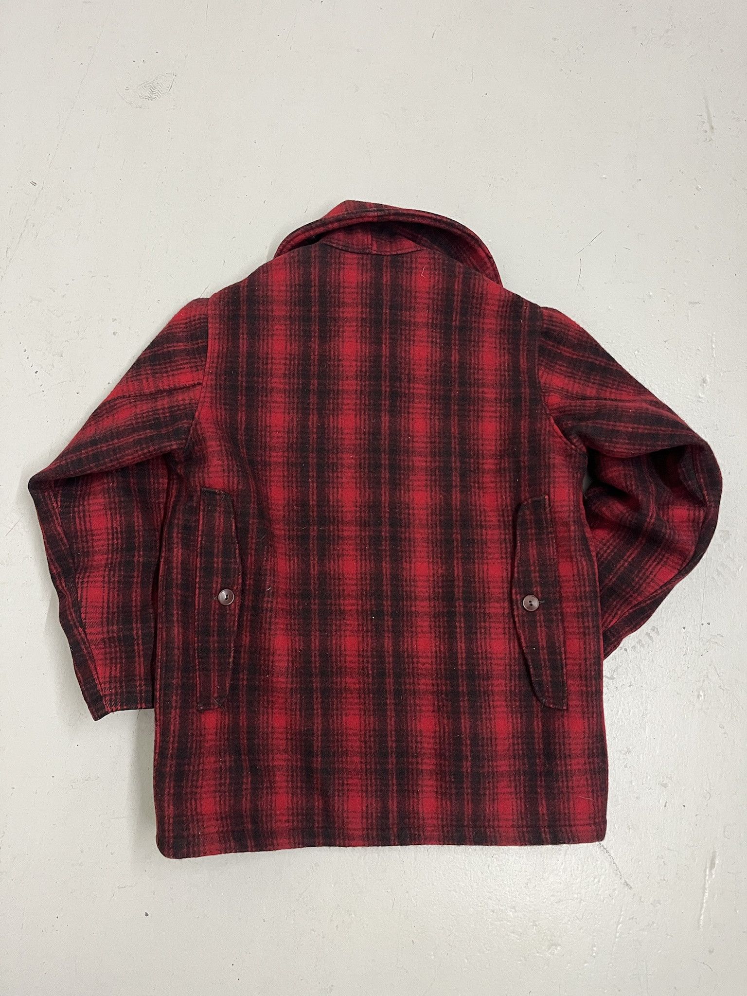 Vintage × Woolrich Woolen Mills Vintage 80s Woolrich Red Black Cotton Lined Wool Cruiser Coat Size M Size US M / EU 48-50 / 2 - 3 Thumbnail