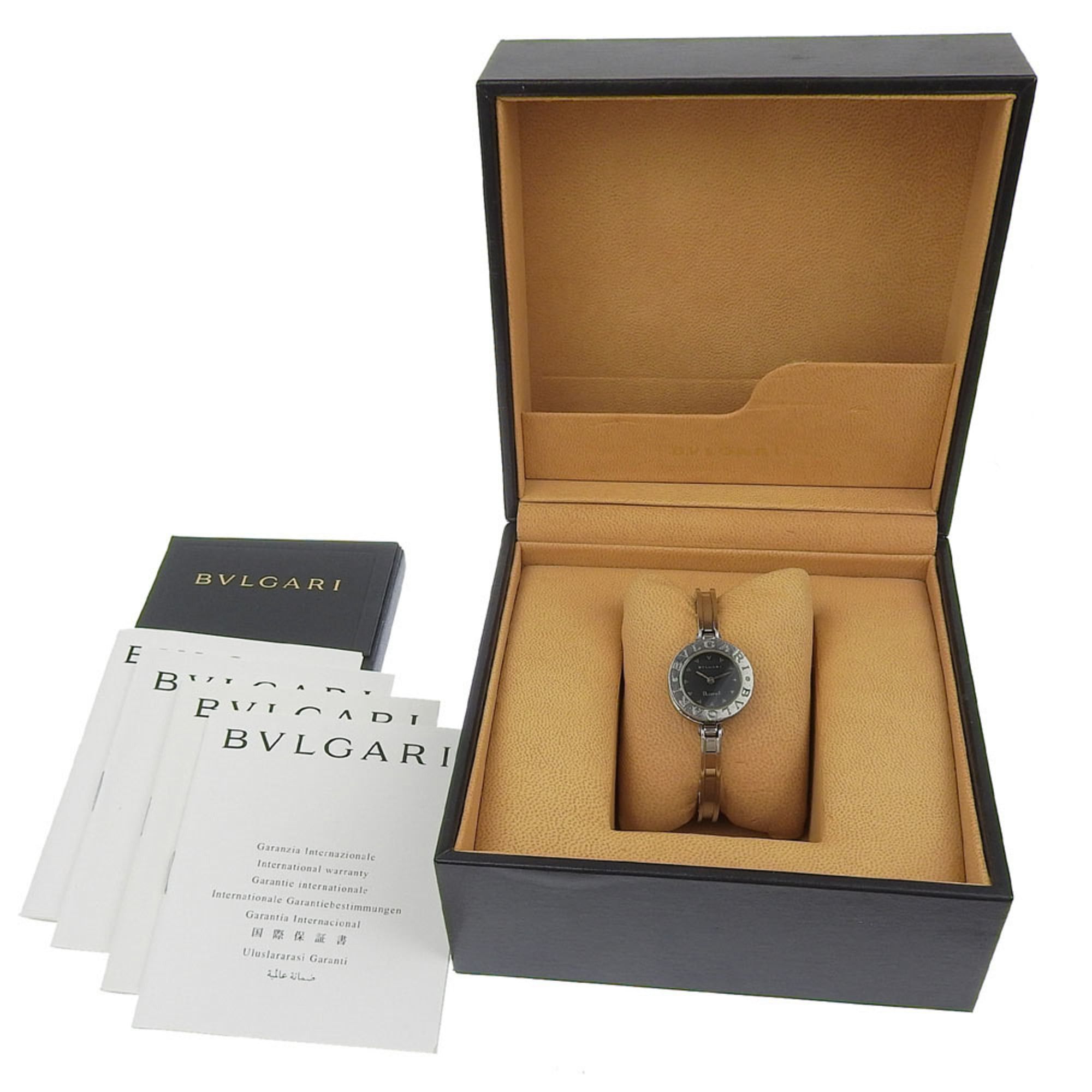 Bvlgari BVLGARI Bzero1 Watch, BZ22SS, Stainless Steel, Quartz Movement, Analog Display, Black Dial, Women's Size ONE SIZE - 8 Thumbnail