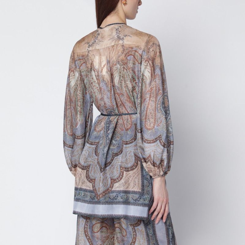 Zimmermann Zimmermann Wanderlust Blouse With Tapestry Print Size L / US 10 / IT 46 - 2 Thumbnail