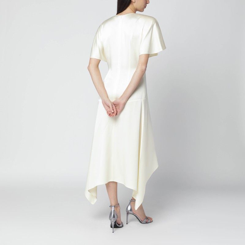 Stella McCartney Stella Mccartney Butter-Colored Satin Midi Dress Size S / US 4 / IT 40 - 2 Thumbnail