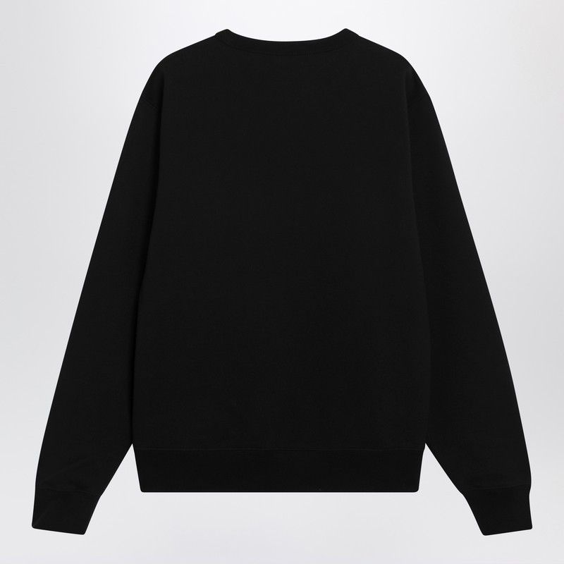 Burberry Burberry Black Slim Cotton Terry-Effect Sweatshirt Size US M / EU 48-50 / 2 - 2 Thumbnail