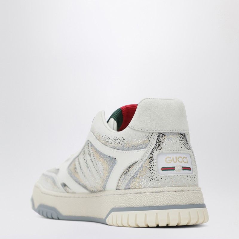 Gucci Gucci Gucci Re-Web Glitter White/Grey Gradient Sneakers Size US 6.5 / IT 36.5 - 2 Thumbnail