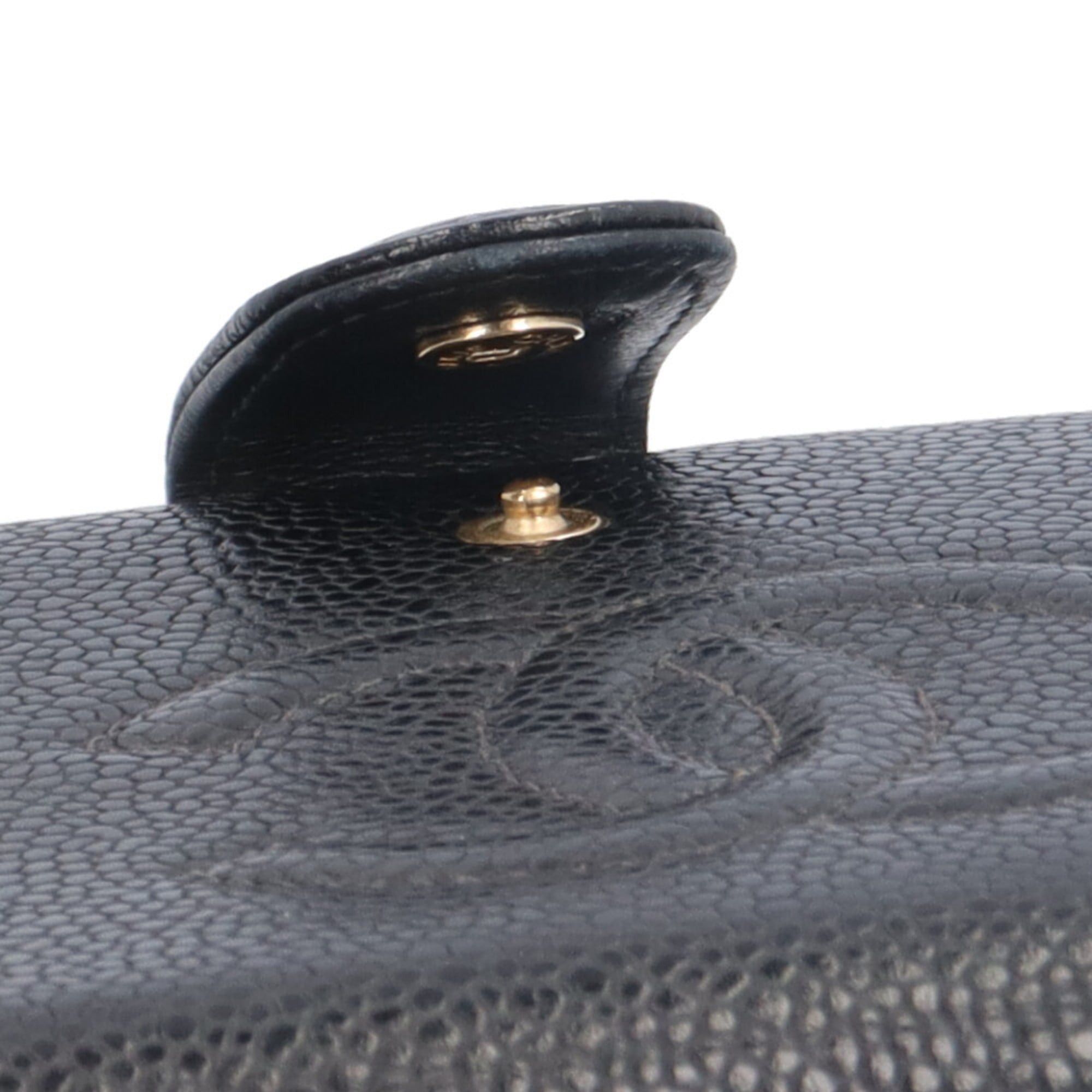 Chanel Chanel Coco Mark Long Wallet Caviar Skin Women's CHANEL Size ONE SIZE - 10 Thumbnail