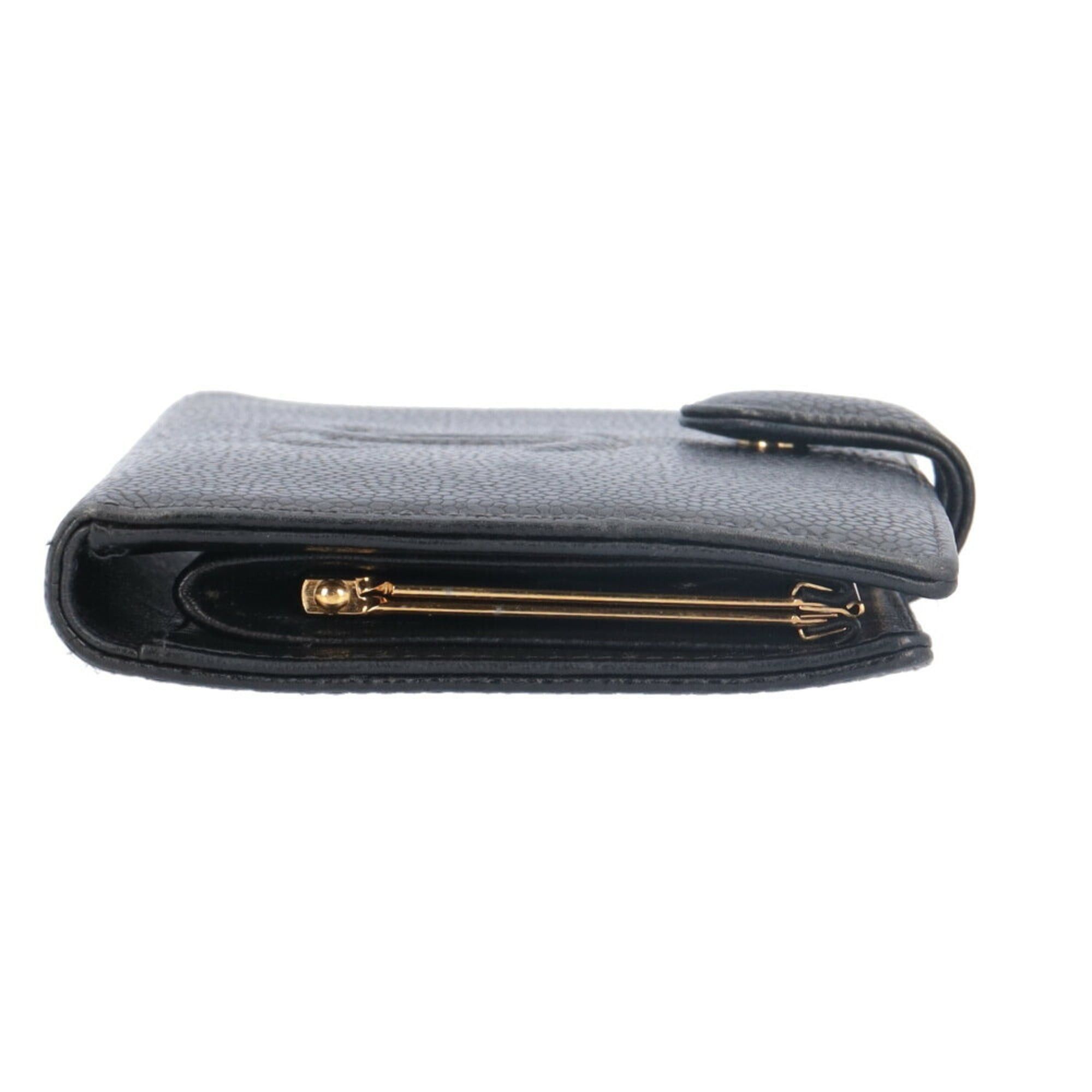 Chanel Chanel Coco Mark Long Wallet Caviar Skin Women's CHANEL Size ONE SIZE - 8 Thumbnail