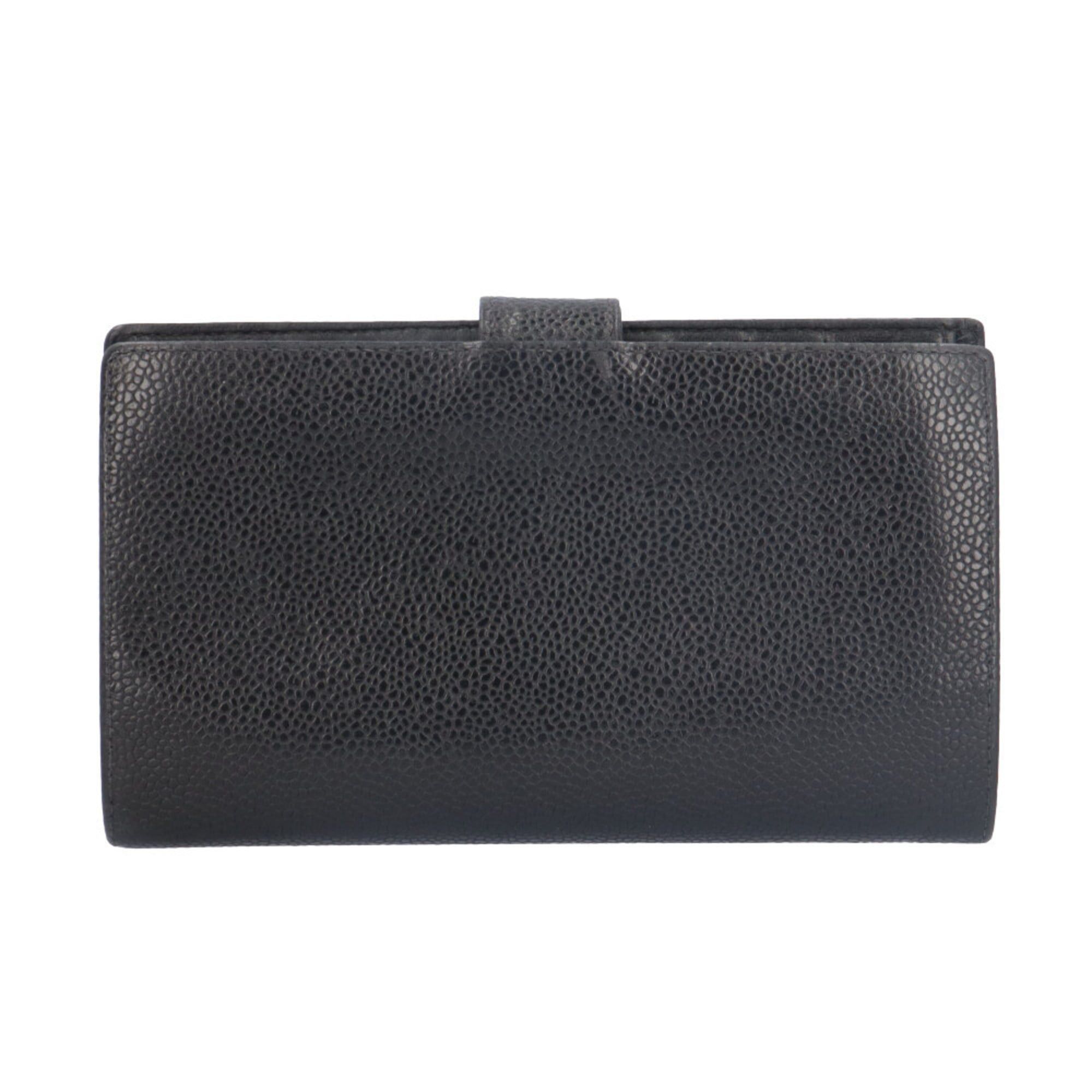 Chanel Chanel Coco Mark Long Wallet Caviar Skin Women's CHANEL Size ONE SIZE - 2 Thumbnail