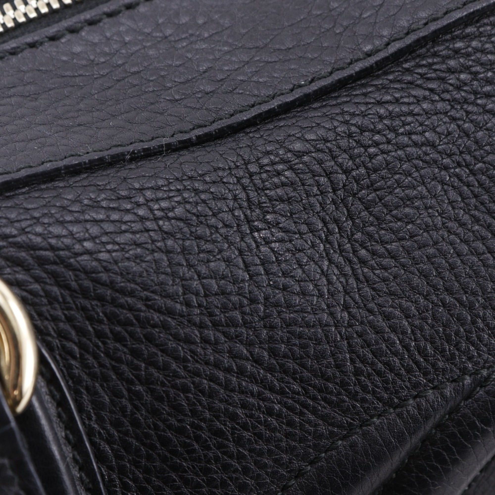 Gucci Gucci Soho Handbag, Interlocking Leather, Made in Italy, Gold, A4 Size, Zipper, Women's, 282307 Size ONE SIZE - 10 Thumbnail