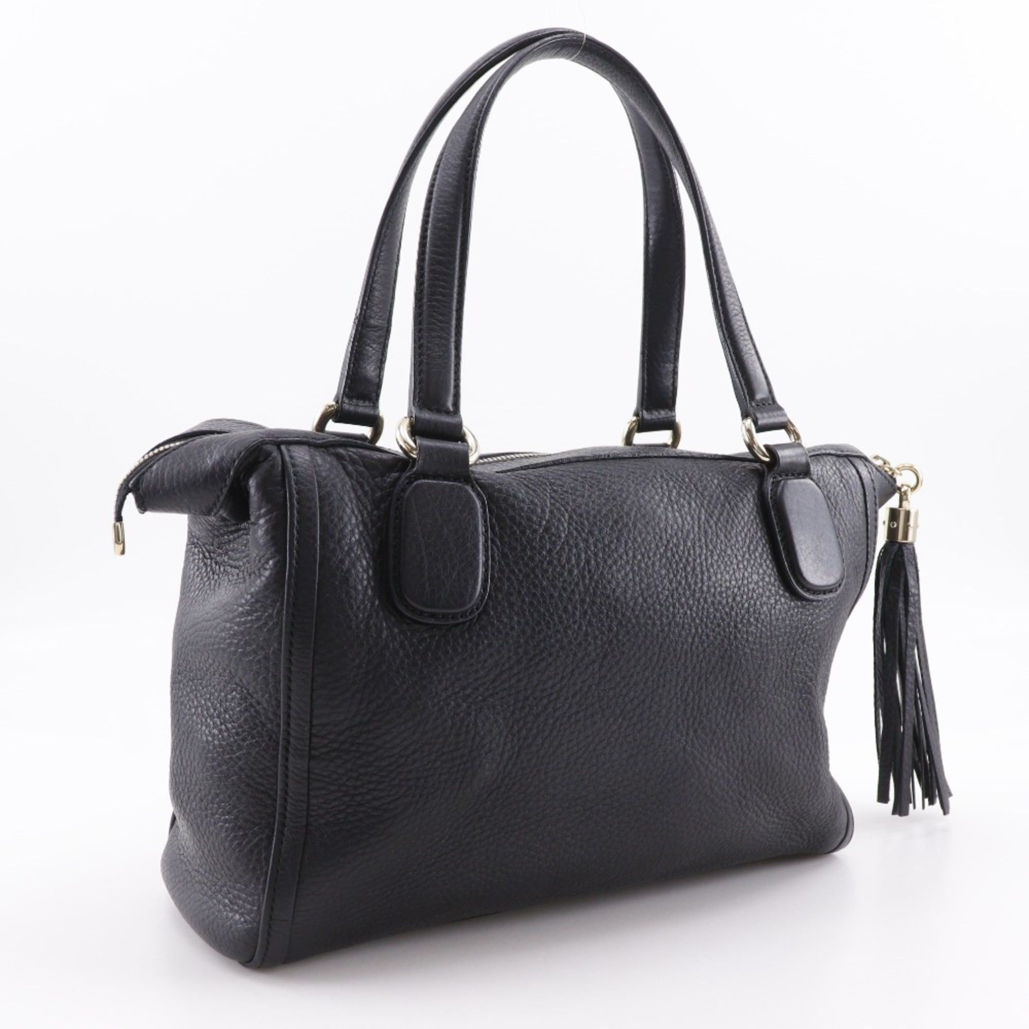 Gucci Gucci Soho Handbag, Interlocking Leather, Made in Italy, Gold, A4 Size, Zipper, Women's, 282307 Size ONE SIZE - 3 Thumbnail