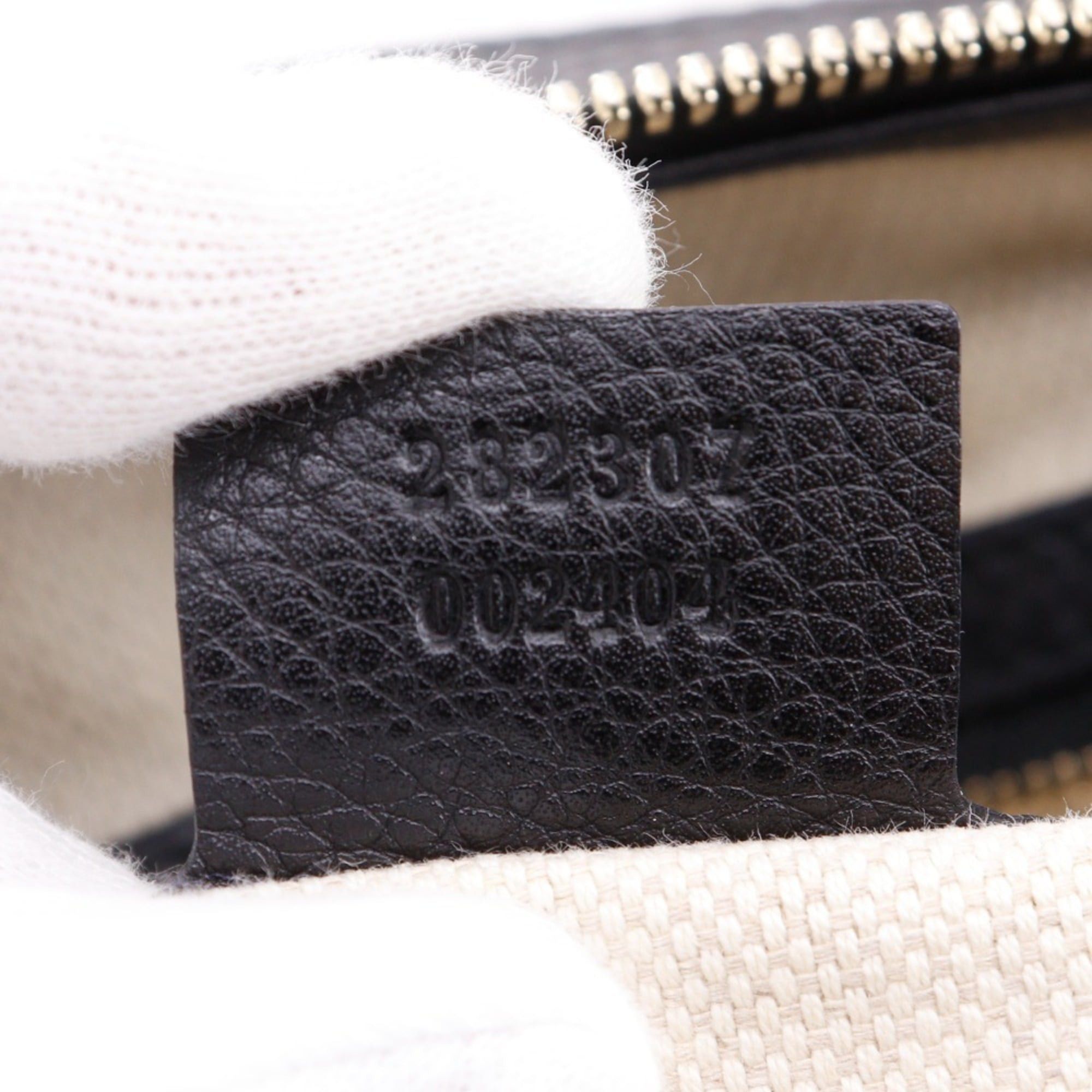 Gucci Gucci Soho Handbag, Interlocking Leather, Made in Italy, Gold, A4 Size, Zipper, Women's, 282307 Size ONE SIZE - 19 Thumbnail