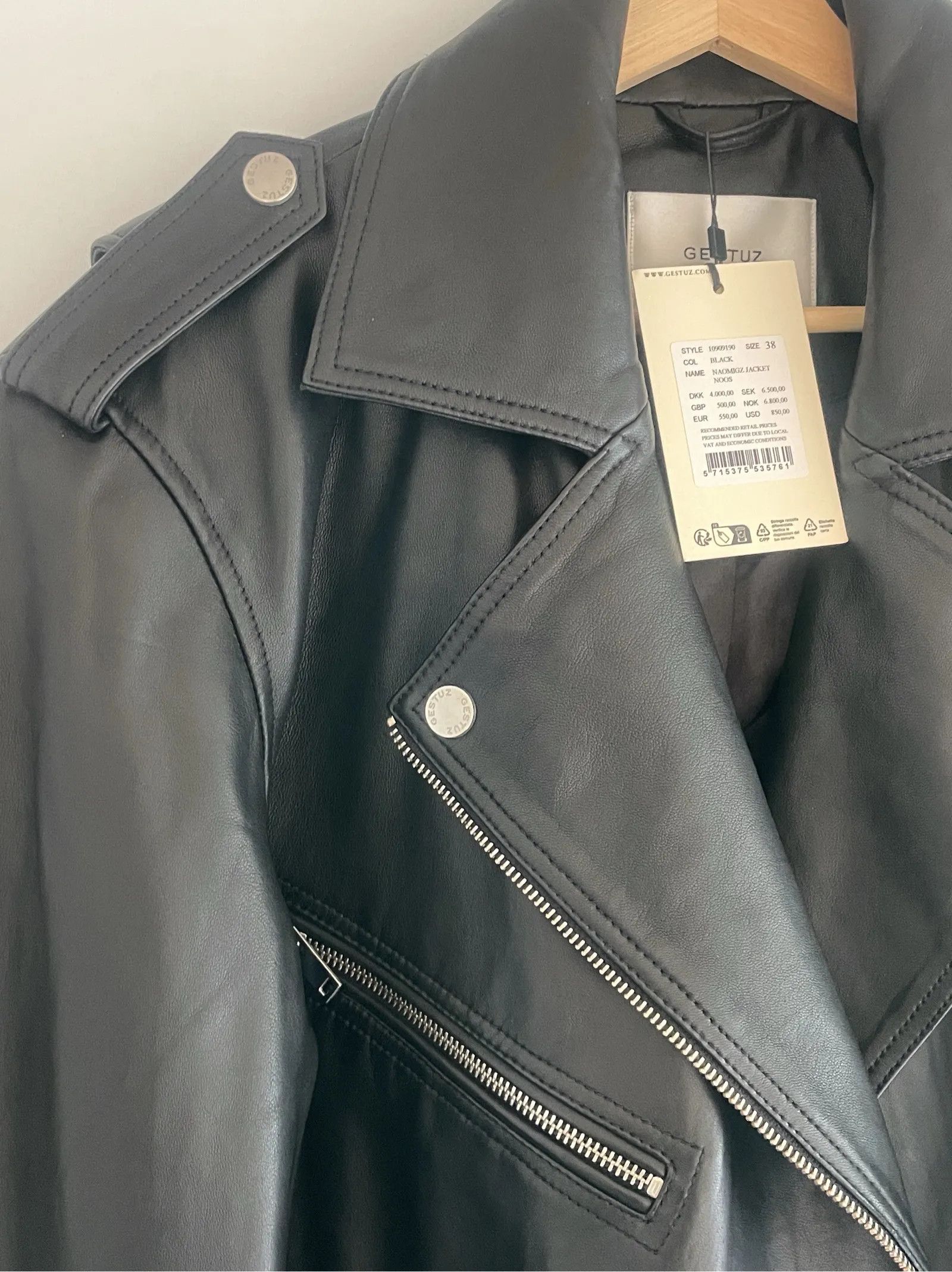 Gestuz Gestuz Naomigz jacket noos Leather Jacket Size S / US 4 / IT 40 - 6 Thumbnail
