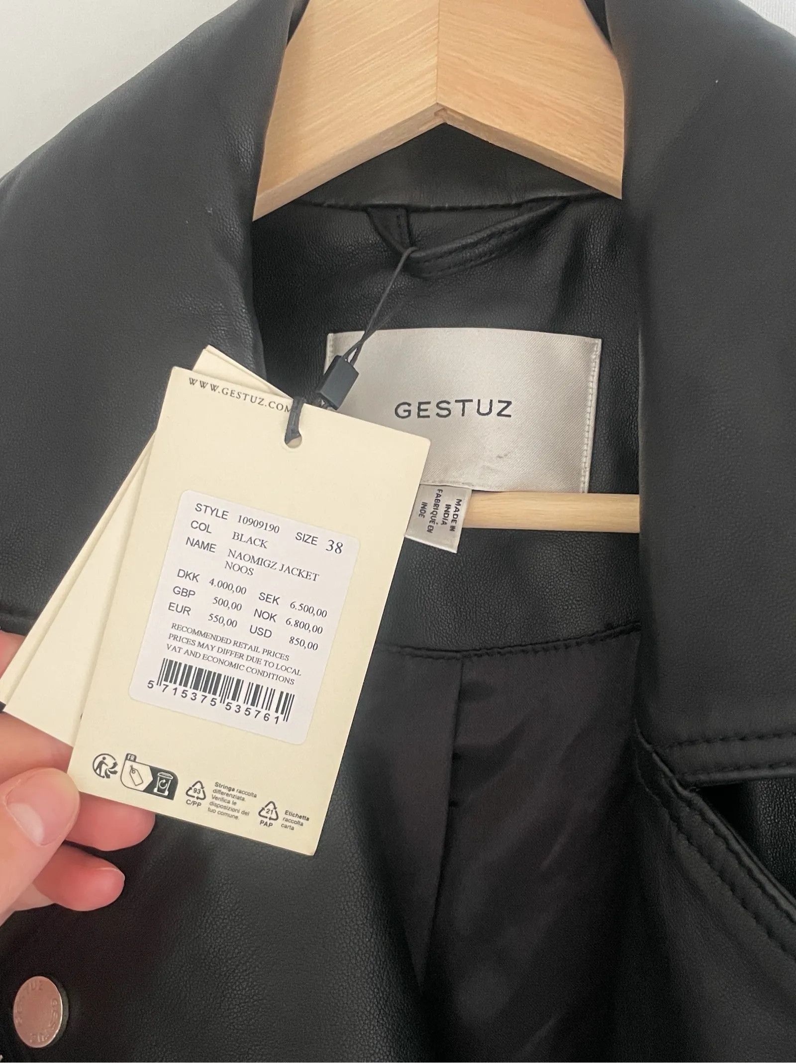 Gestuz Gestuz Naomigz jacket noos Leather Jacket Size S / US 4 / IT 40 - 3 Thumbnail