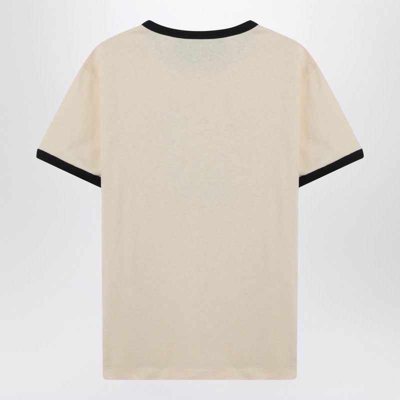 Valentino Valentino Butter-Colored T-Shirt With Panther Print Size US XL / EU 56 / 4 - 2 Thumbnail