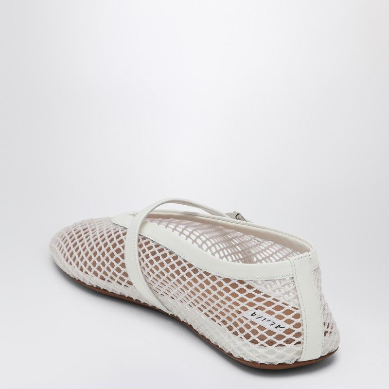 Alaia Alaia White Mesh Ballet Flats Size US 10 / IT 40 - 2 Thumbnail