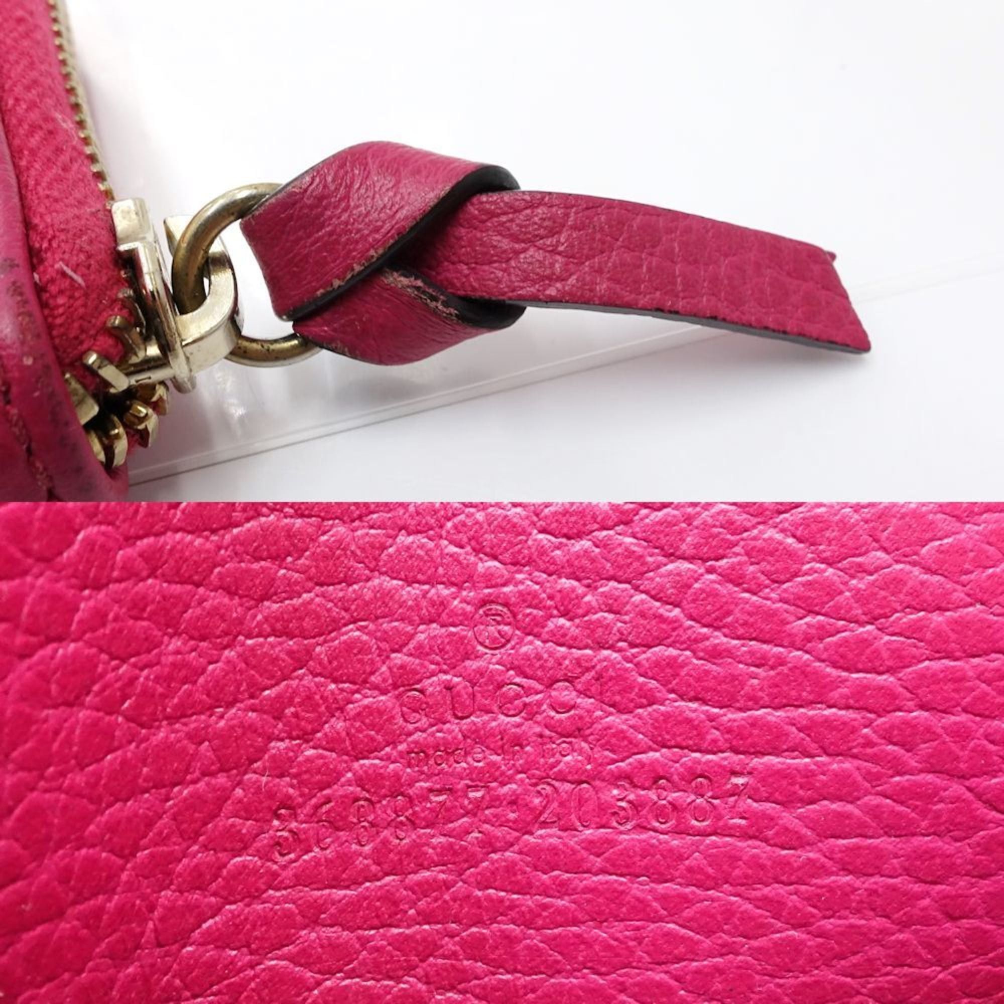 Gucci GUCCI Swing Zip Coin Purse in Pink Leather (368877) for Women (181688) Size ONE SIZE - 9 Thumbnail