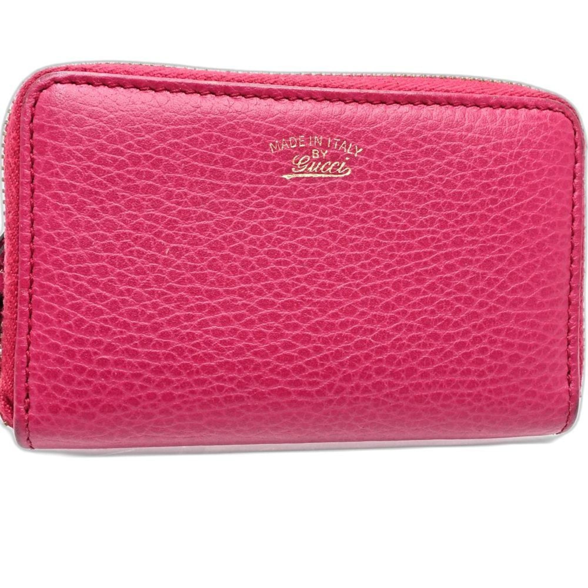 Gucci GUCCI Swing Zip Coin Purse in Pink Leather (368877) for Women (181688) Size ONE SIZE - 2 Thumbnail