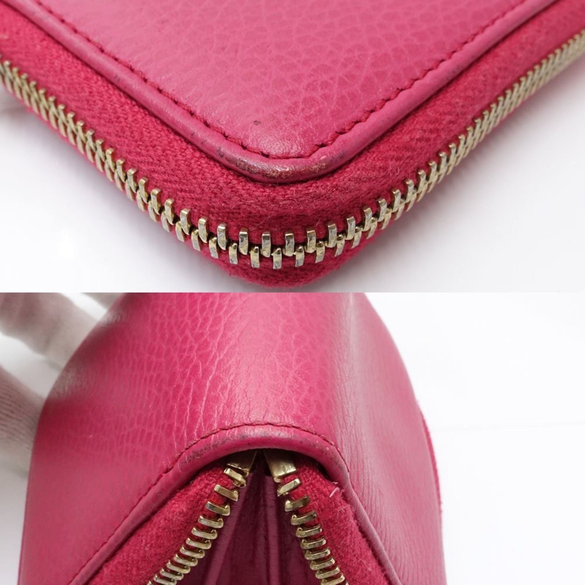 Gucci GUCCI Swing Zip Coin Purse in Pink Leather (368877) for Women (181688) Size ONE SIZE - 5 Thumbnail
