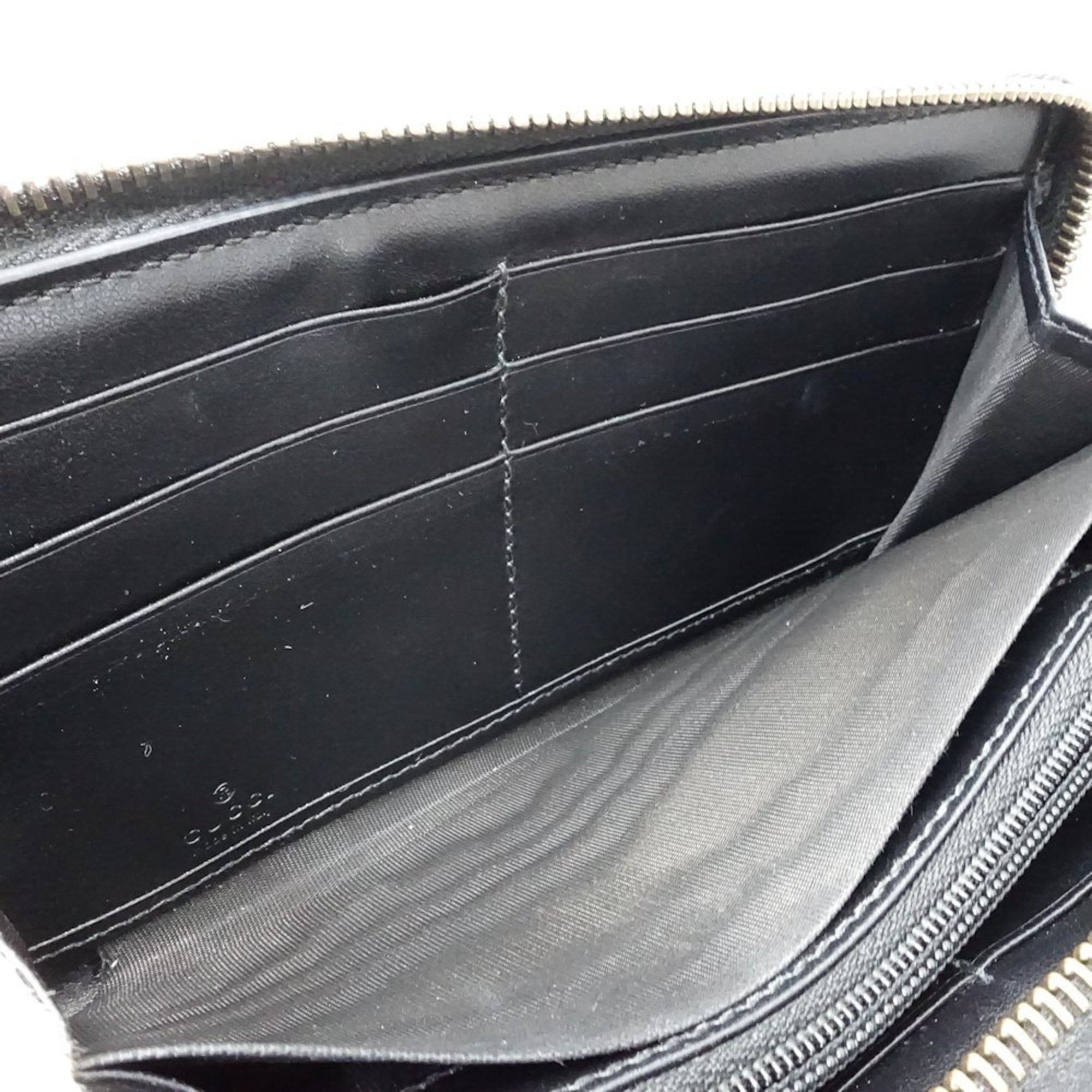 Gucci GUCCI Marmont Round Zip Wallet in Black Leather (443123) for Women (188652) Size ONE SIZE - 7 Thumbnail