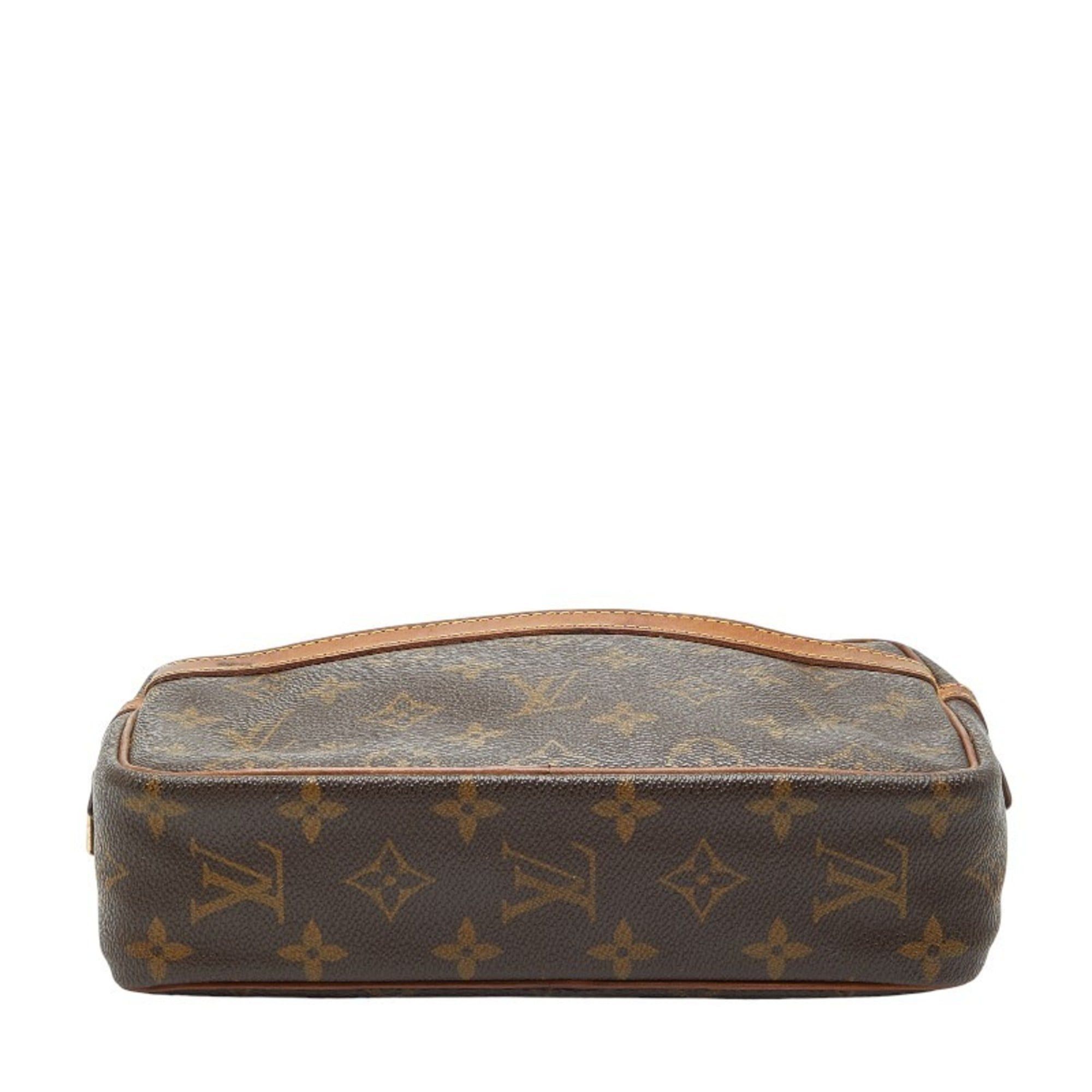 Louis Vuitton Louis Vuitton Monogram Compiègne 23 Second Bag M51847 Brown Leather Women's LOUIS VUITTON Size ONE SIZE - 3 Thumbnail