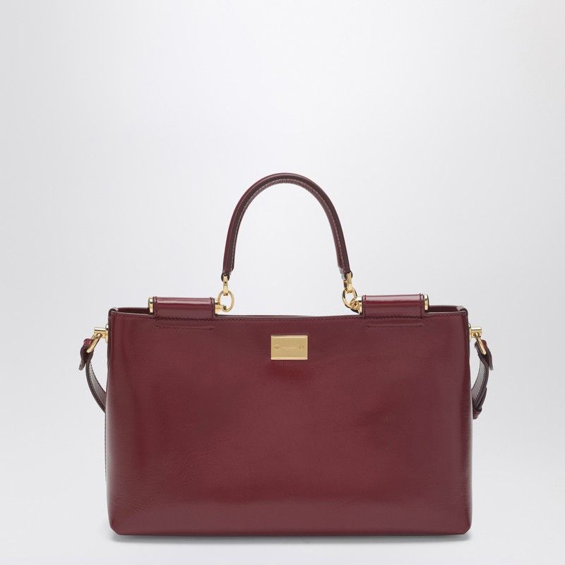 Dolce & Gabbana Dolce&Gabbana Vittoria Handbag In Dark Red Leather Size ONE SIZE - 2 Thumbnail