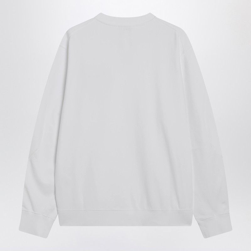 Givenchy Givenchy White Couture Seam Sweatshirt With Embroidered Logo Size US L / EU 52-54 / 3 - 2 Thumbnail