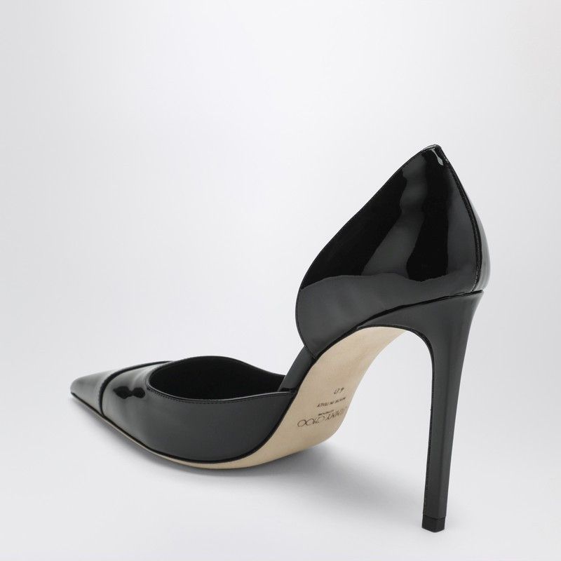 Jimmy Choo Jimmy Choo Brigitte 100 Pumps In Black Patent Leather Size US 9.5 / IT 39.5 - 2 Thumbnail
