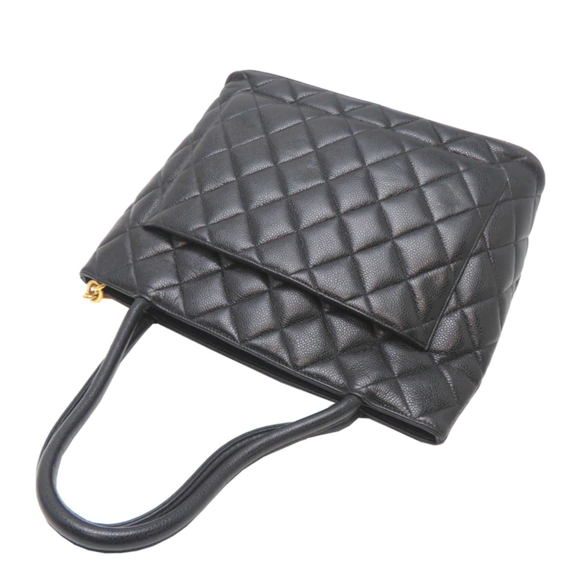 Chanel Chanel Reissue Tote Women's Handbag A01804 Caviar Leather Black Size ONE SIZE - 4 Thumbnail