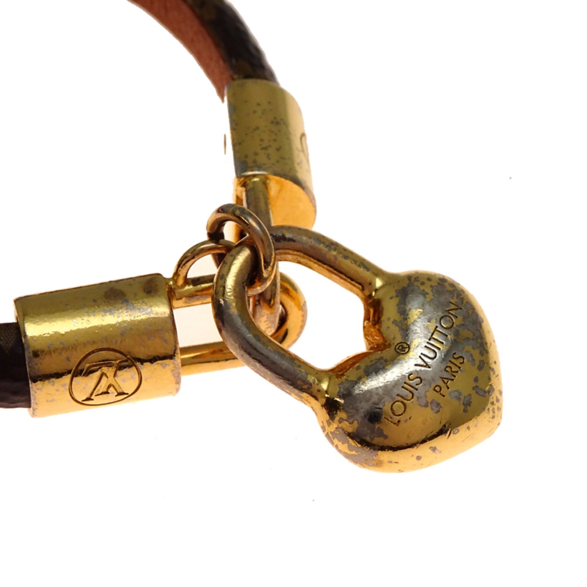 Louis Vuitton Louis Vuitton Crazy in Rock BL #17 Women's Bracelet M6451F Monogram Brown Size ONE SIZE - 4 Thumbnail