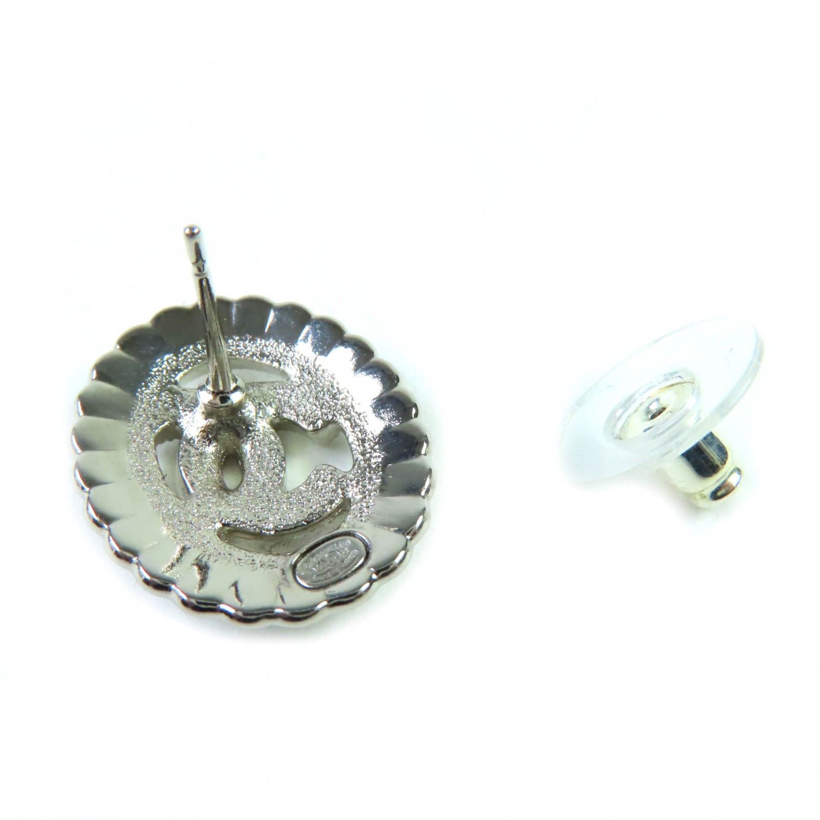 Chanel Chanel Chanel Pierce Earrings Metal Earrings A25C DUTY FREE for USA Size ONE SIZE - 5 Thumbnail