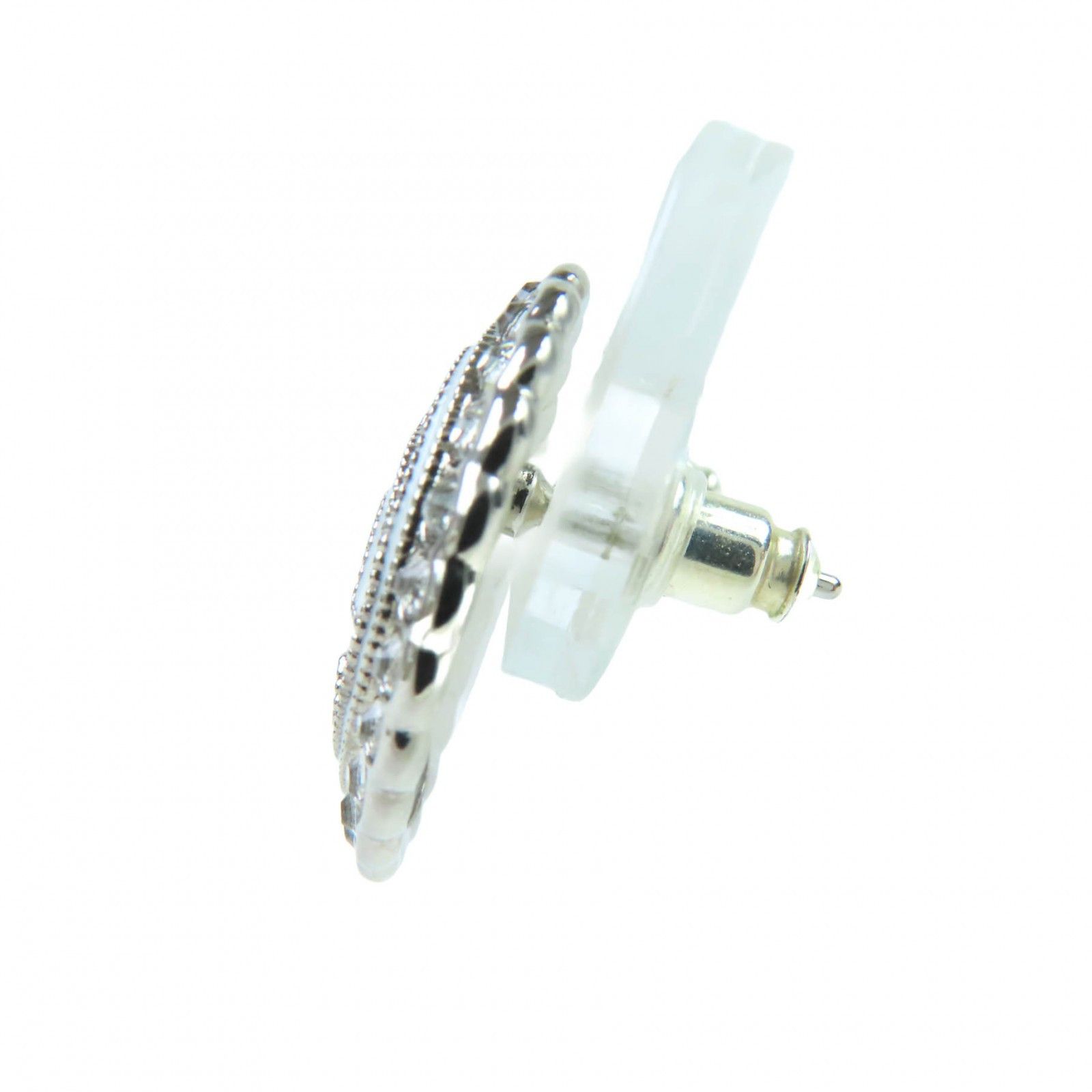 Chanel Chanel Chanel Pierce Earrings Metal Earrings A25C DUTY FREE for USA Size ONE SIZE - 3 Thumbnail