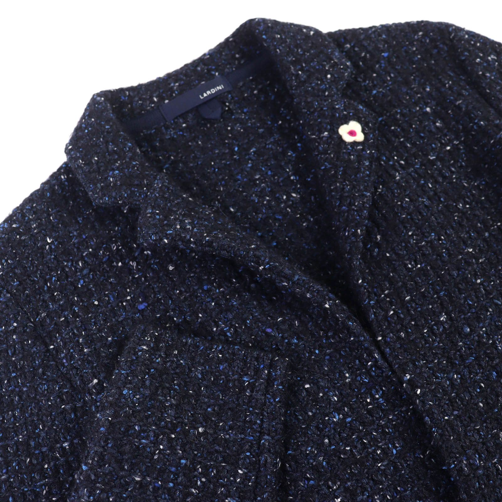 Other Other Lardini Wool Tweed Knit Jacket Leather Outerwear DUTY FREE for USA Size ONE SIZE - 3 Thumbnail