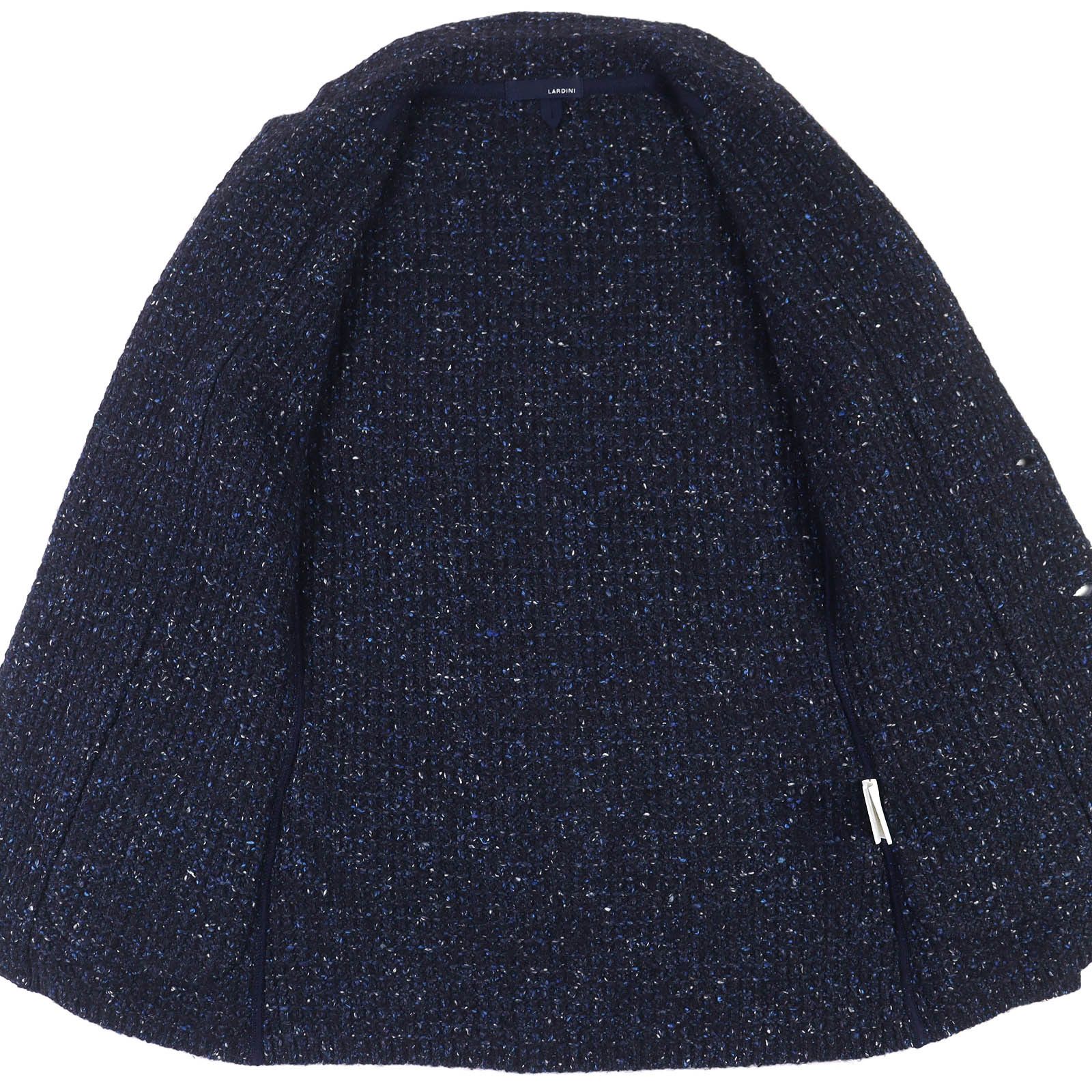 Other Other Lardini Wool Tweed Knit Jacket Leather Outerwear DUTY FREE for USA Size ONE SIZE - 4 Thumbnail
