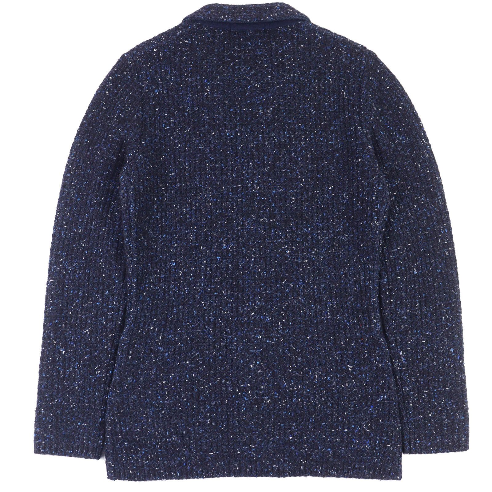 Other Other Lardini Wool Tweed Knit Jacket Leather Outerwear DUTY FREE for USA Size ONE SIZE - 2 Thumbnail