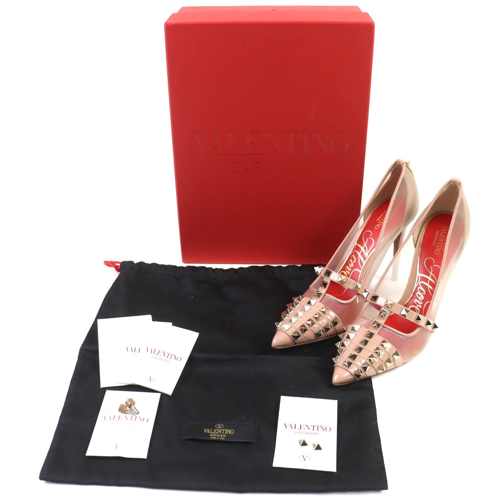 Valentino Valentino Valentino Garavani Leather Pumps Leather Shoes XW2S0CV9 DUTY FREE for USA Size ONE SIZE - 2 Thumbnail