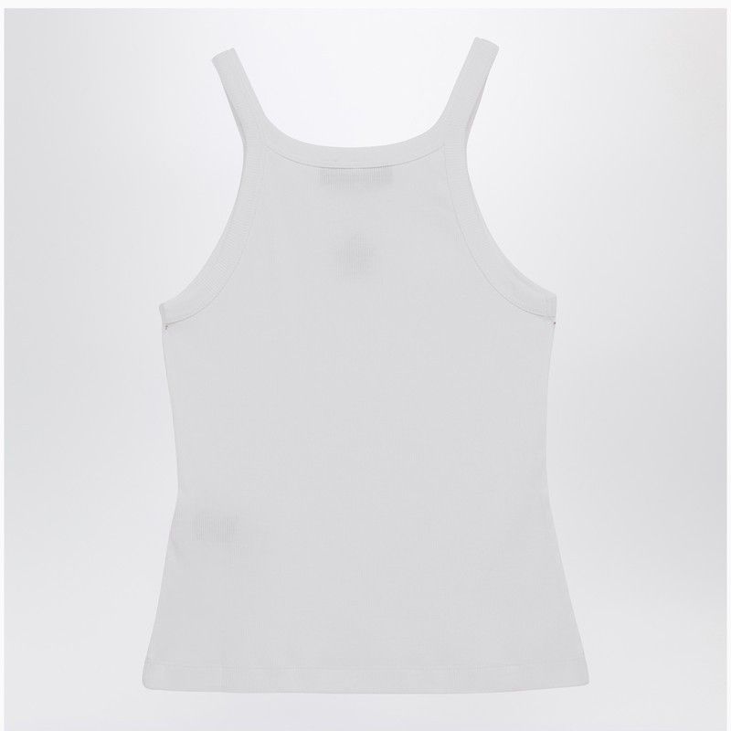 Fendi White Tank Top With Logo