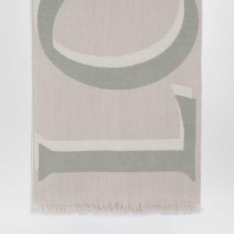 Loewe Loewe Beige Wool And Cashmere Scarf Size ONE SIZE - 2 Thumbnail