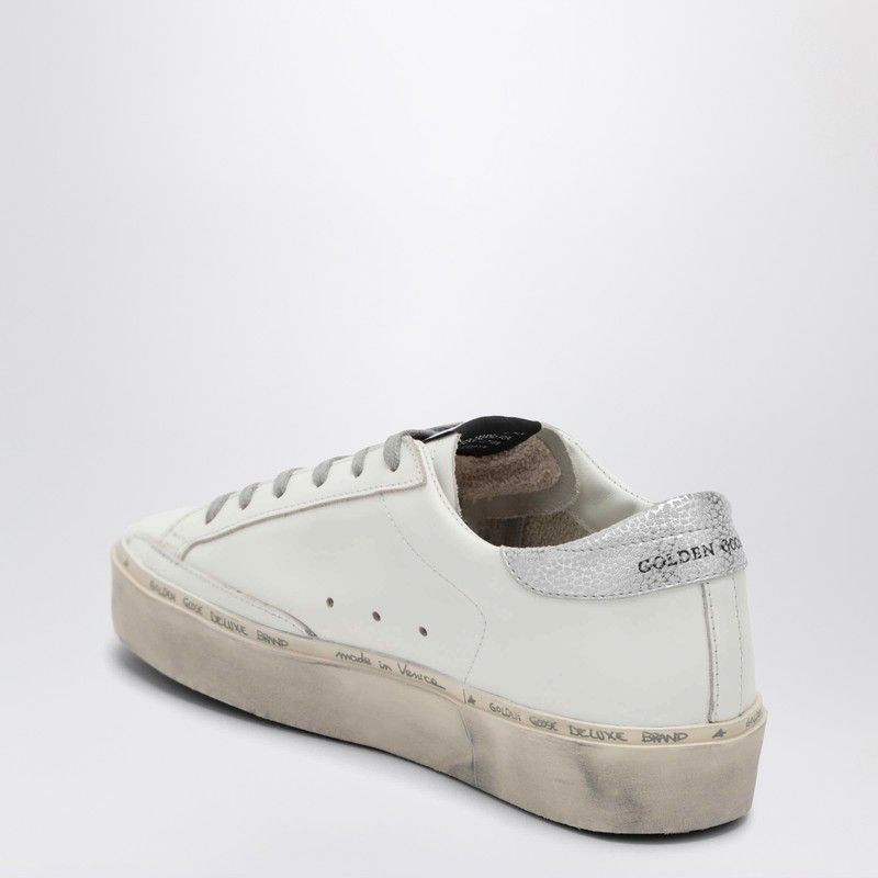 Golden Goose Golden Goose White/Silver Hi-Star Sneakers Size US 11 / IT 41 - 2 Thumbnail