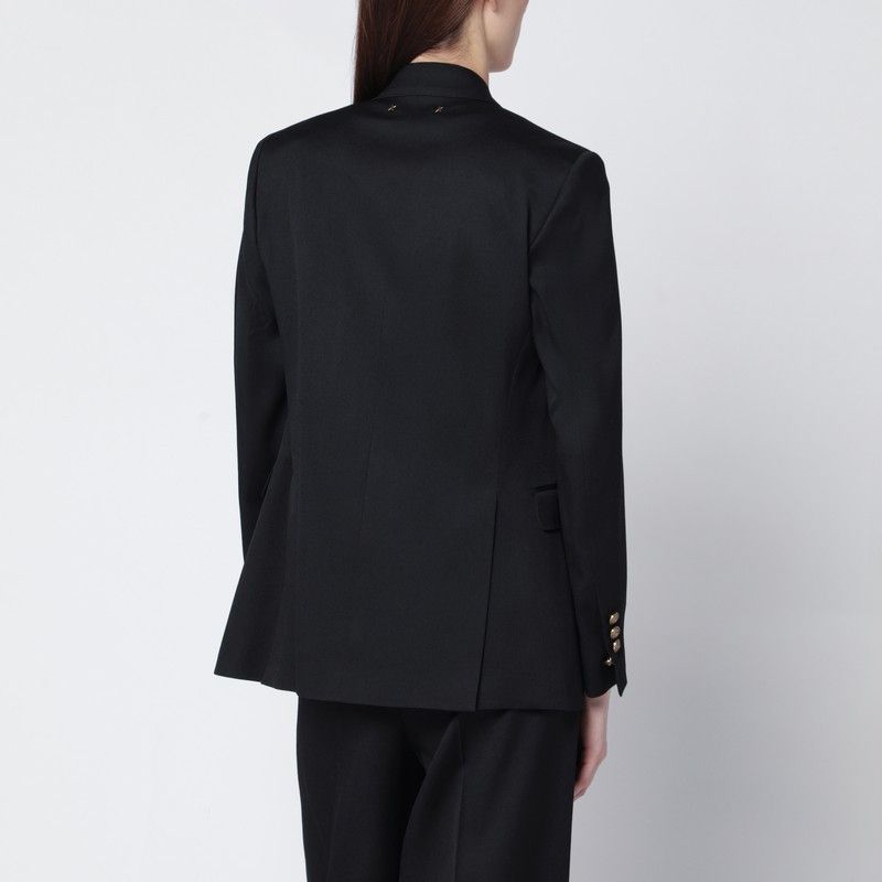 Golden Goose Golden Goose Black Double-Breasted Wool Jacket Size M / US 6-8 / IT 42-44 - 2 Thumbnail