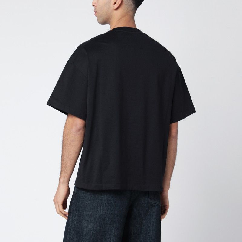 Jil Sander Jil Sander Black Boxy T-Shirt With Logo Size US S / EU 44-46 / 1 - 2 Thumbnail