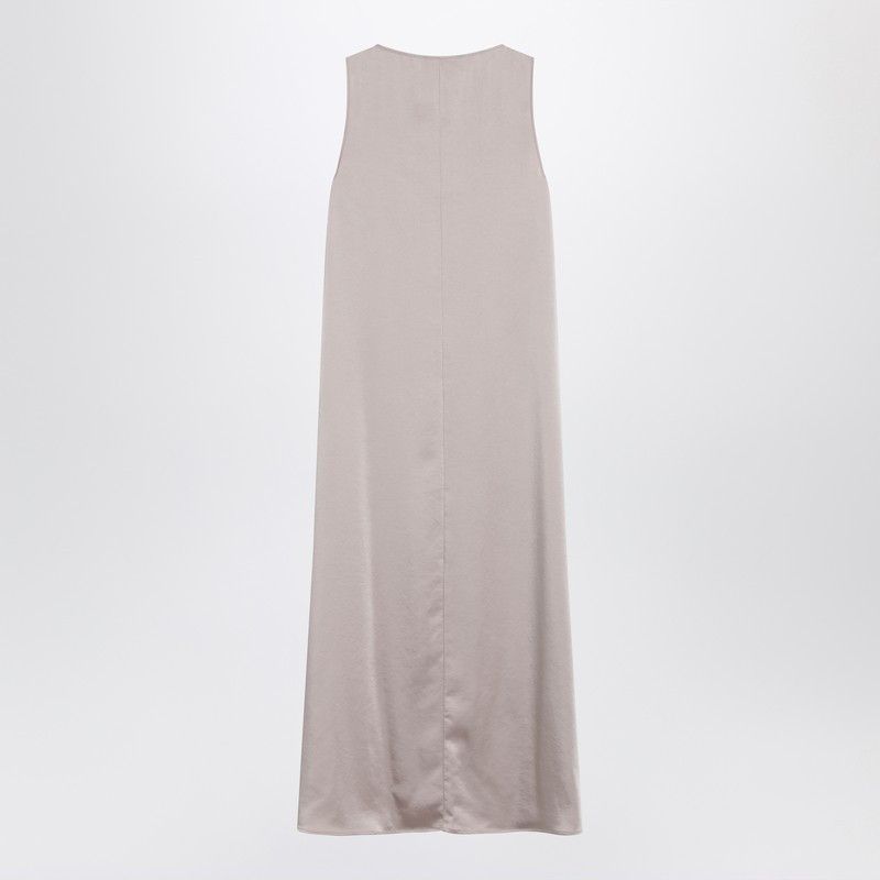 Weekend Max Mara Weekend Max Mara Blush Satin Fluid Dress Size S / US 4 / IT 40 - 2 Thumbnail
