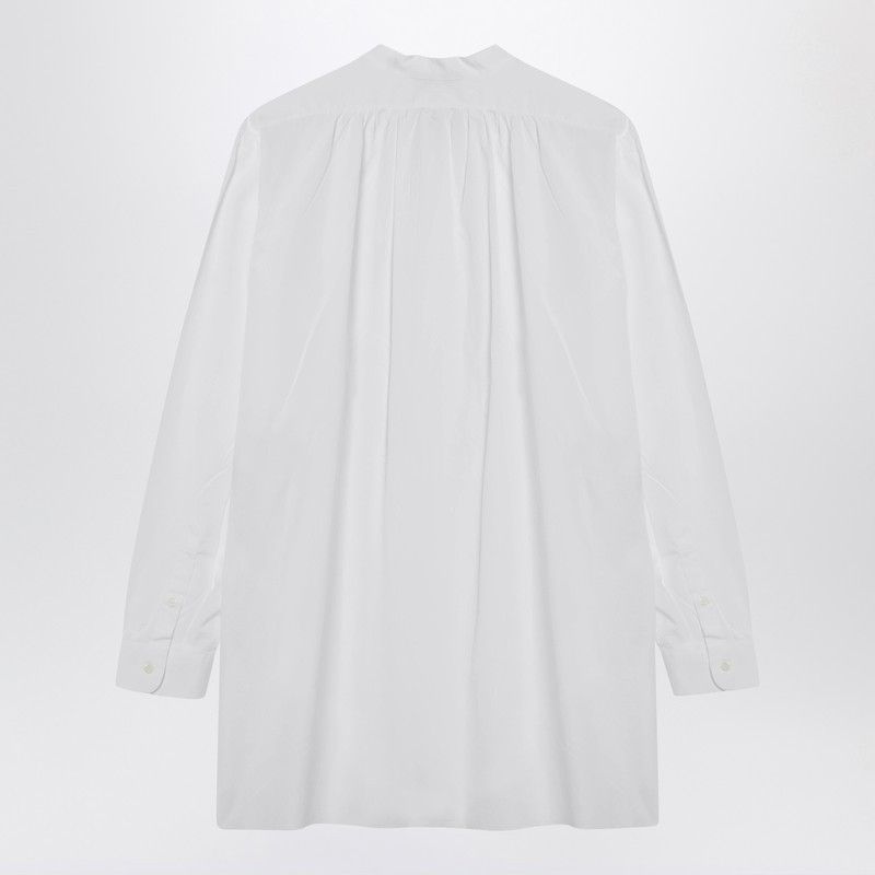 Prada Prada White Cotton Canvas Shirt Size M / US 6-8 / IT 42-44 - 2 Thumbnail