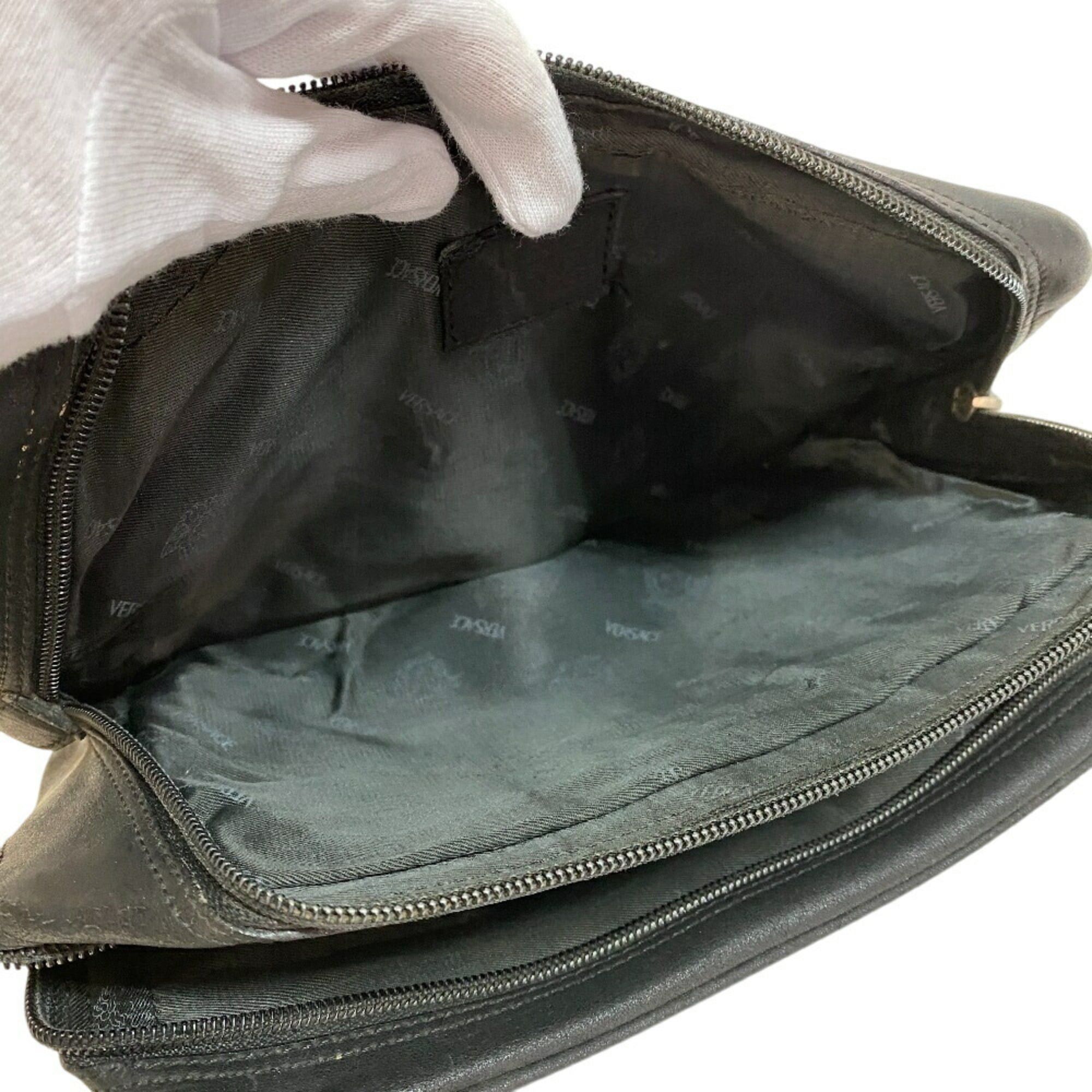 Versace VERSACE Medusa clutch bag for men and women in black Size ONE SIZE - 7 Thumbnail