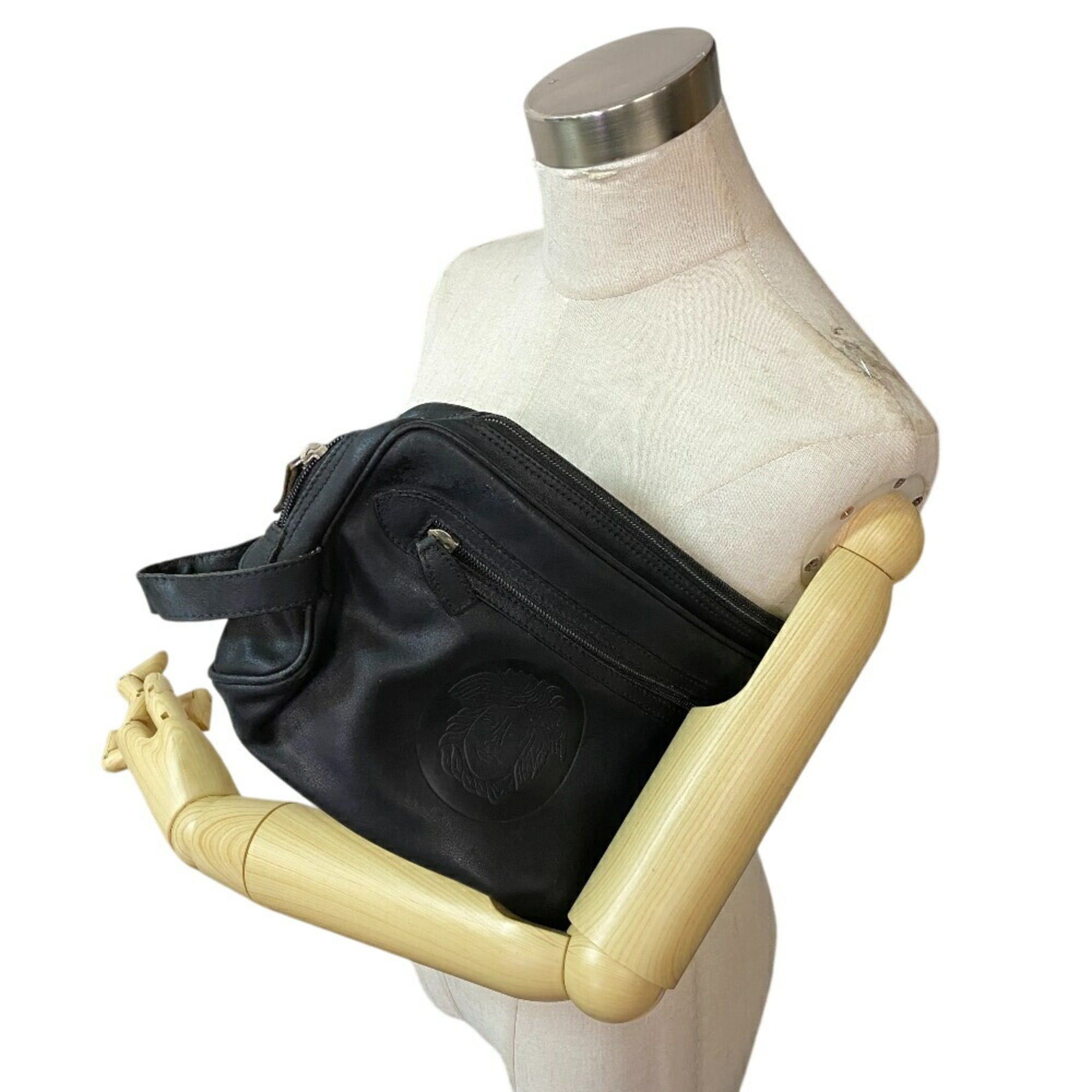 Versace VERSACE Medusa clutch bag for men and women in black Size ONE SIZE - 10 Thumbnail
