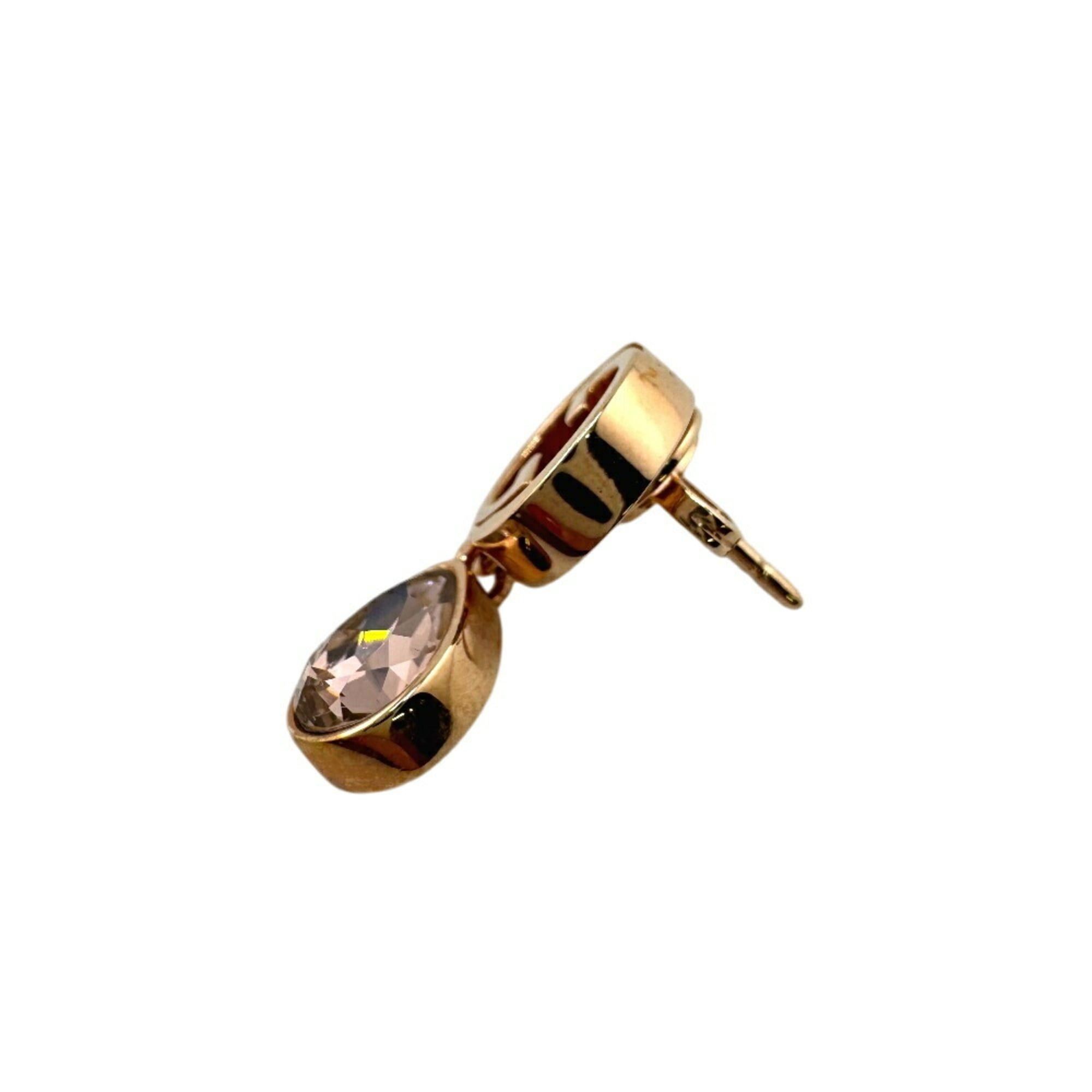 Gucci GUCCI Interlocking G Crystal Drop Earrings (Single) Blondie Pink Women's Size ONE SIZE - 3 Thumbnail