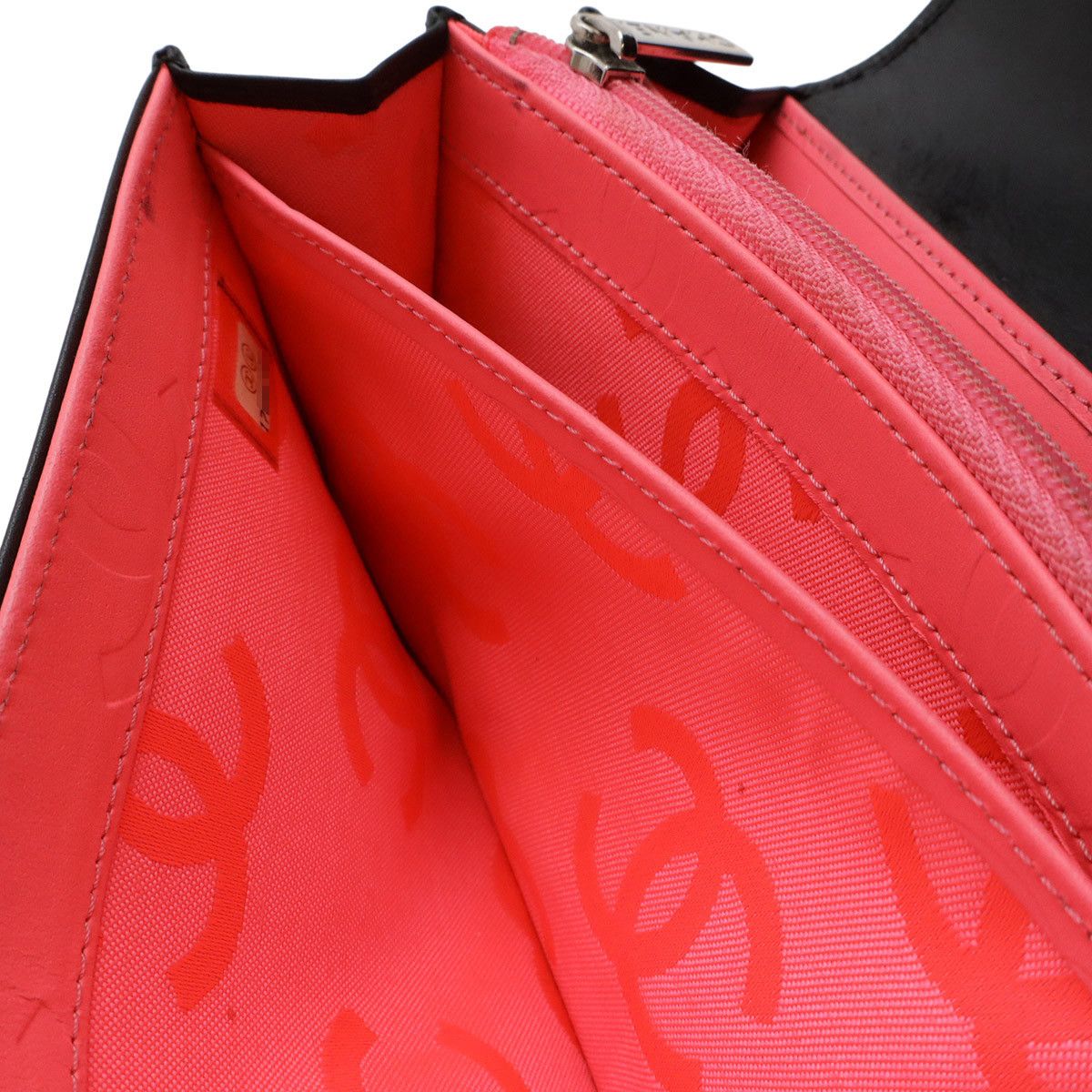 Chanel Chanel Chanel Cambon Line Soft Calf Long Wallet Leather Long Wallet A50077 DUTY FREE for USA Size ONE SIZE - 9 Thumbnail