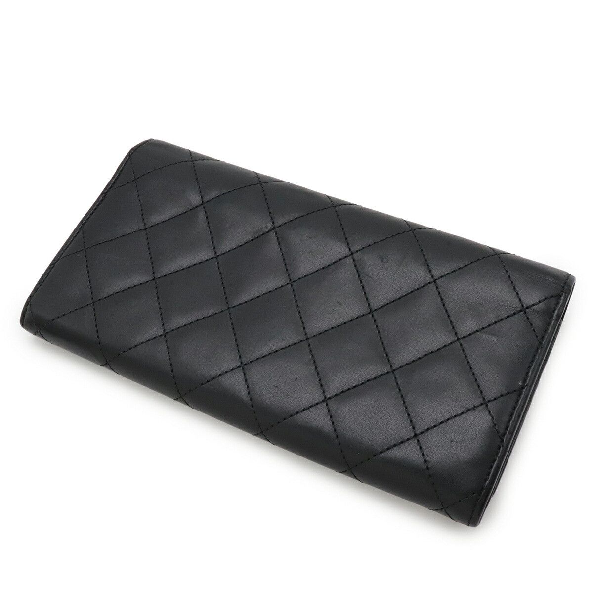 Chanel Chanel Chanel Cambon Line Soft Calf Long Wallet Leather Long Wallet A50077 DUTY FREE for USA Size ONE SIZE - 2 Thumbnail