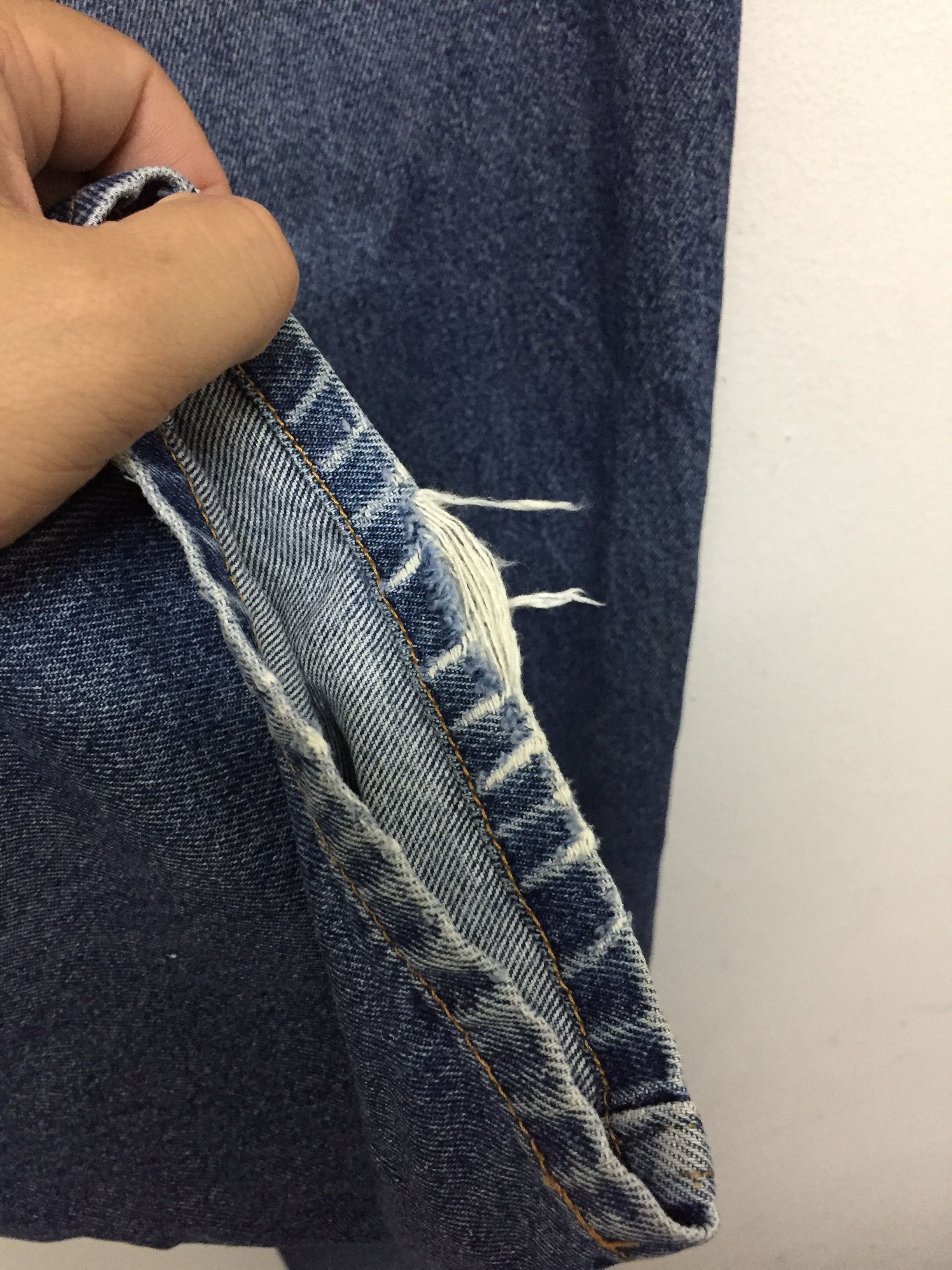 Comme des Garcons Homme Plus AD1989 Comme Des Garcons Homme Wash faded leather patch Logo Size US 31 - 11 Thumbnail